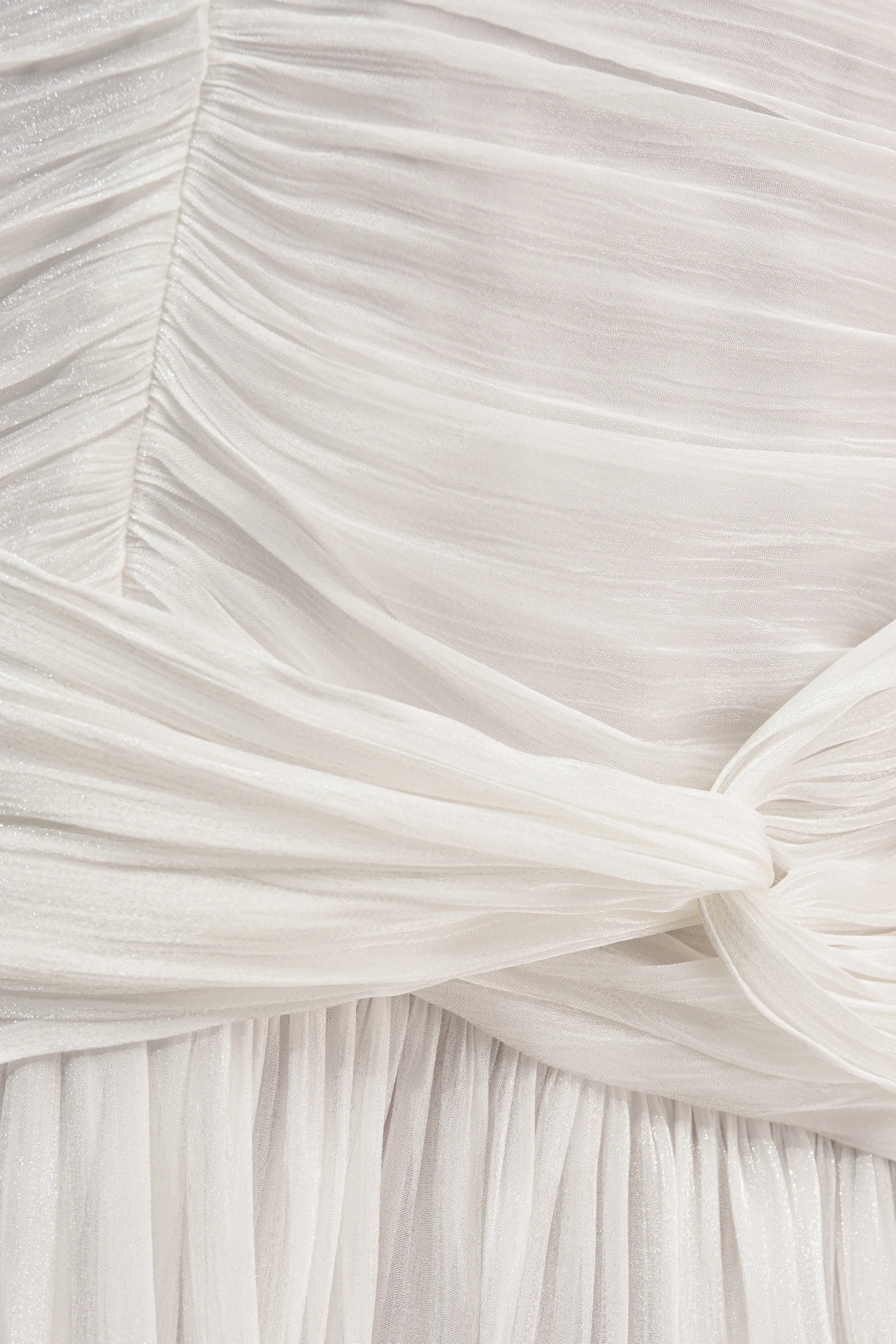 GOLDEN GLAM RUFFLE MINI DRESS IN WHITE - Image 8
