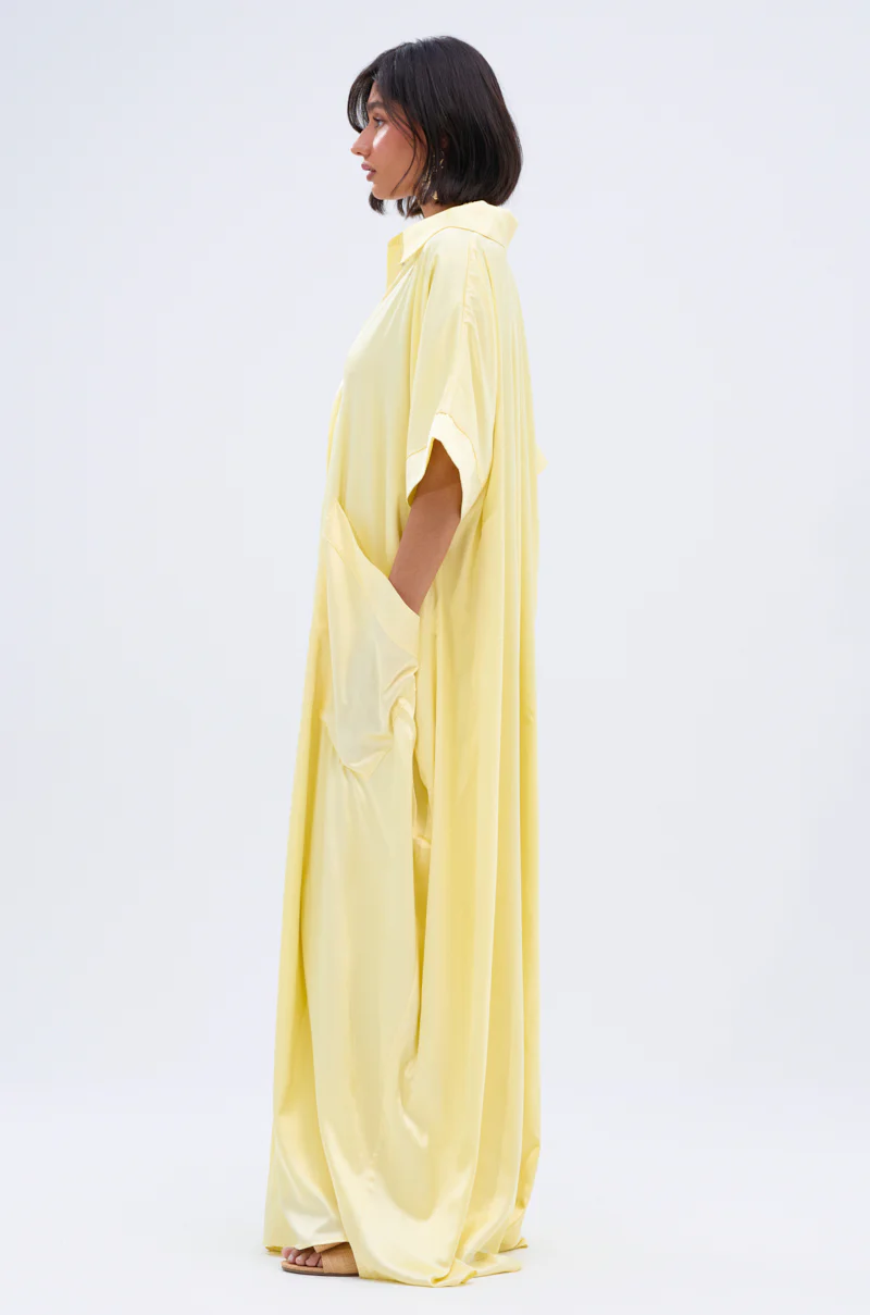 HAPPY HOUR SATIN JUMPSUIT IN YELLOW - Image 7