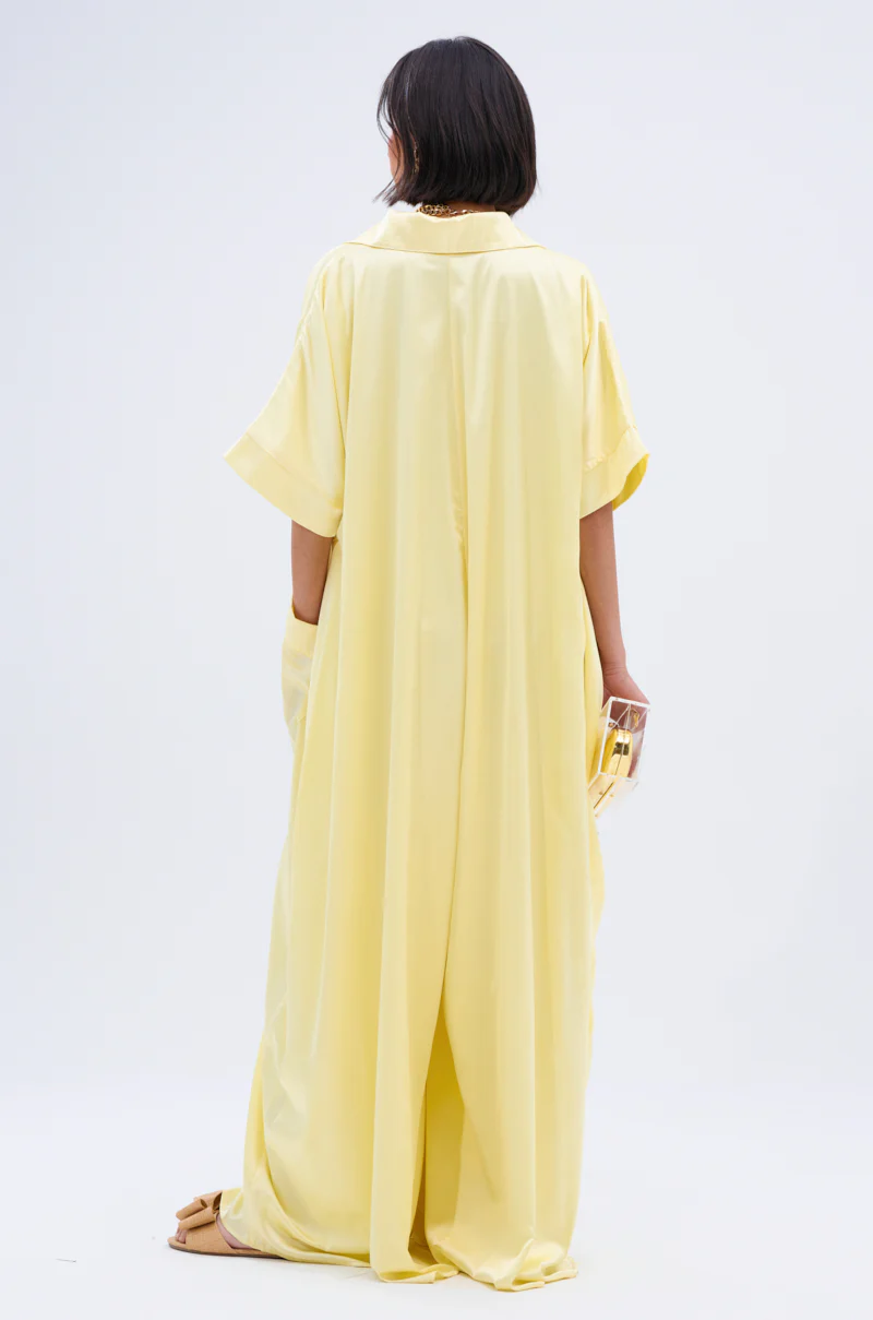 HAPPY HOUR SATIN JUMPSUIT IN YELLOW - Image 8