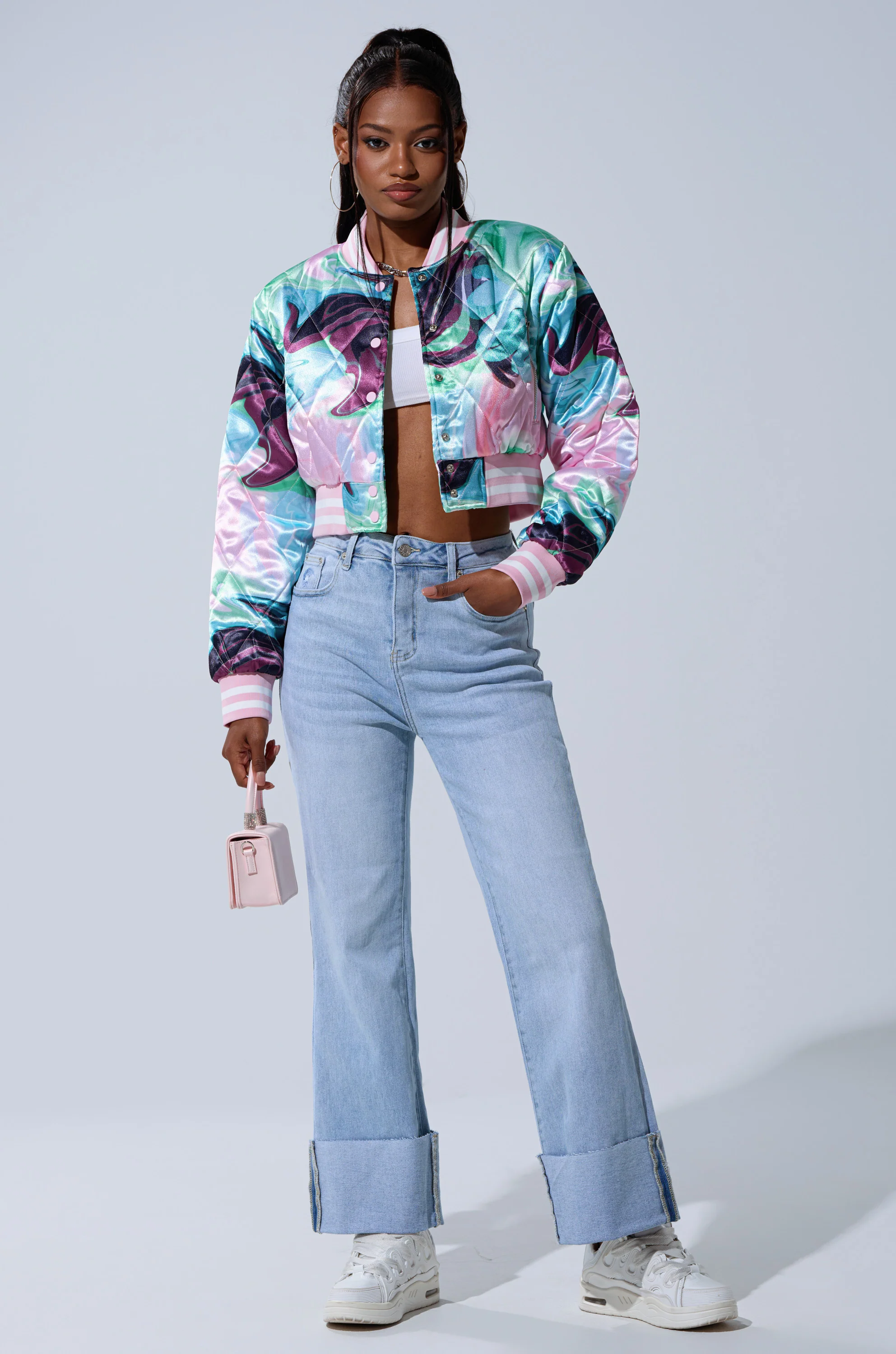 HEART TO HEART SATIN BOMBER - Image 8
