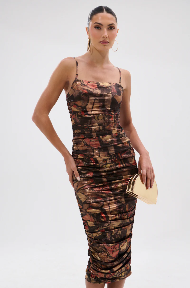 HEAVEN SENT MESH MIDI DRESS - Image 2