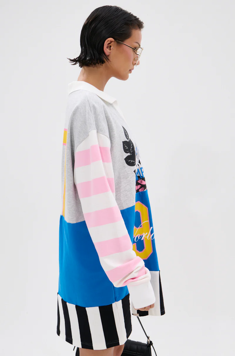 HERE FOR THE DRINKS PRINTED TSHIRT DRESS - Image 4