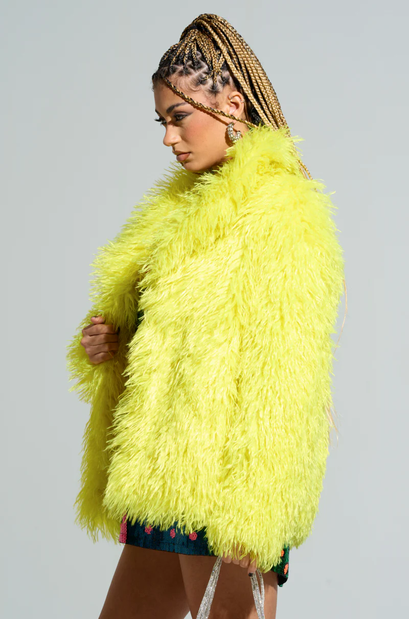 HIGHLIGHT OF YOUR NIGHT FAUX FUR JACKET - Image 4