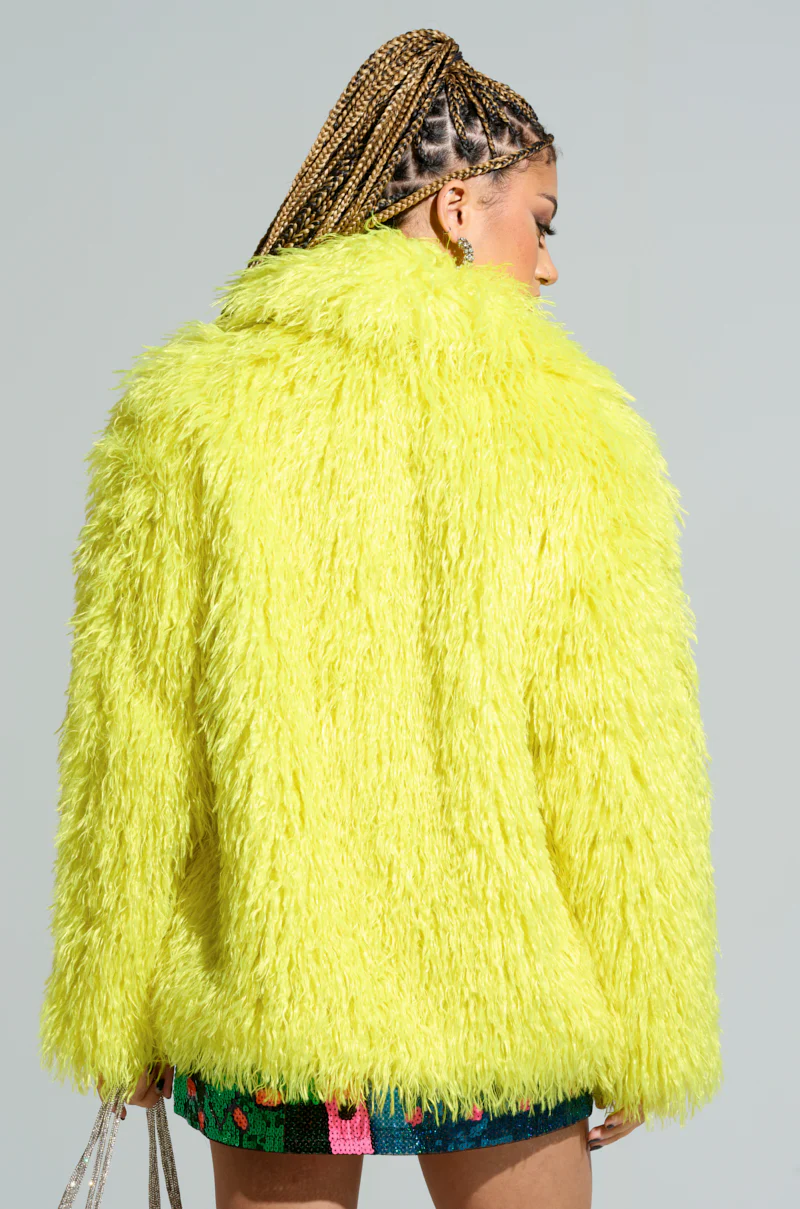 HIGHLIGHT OF YOUR NIGHT FAUX FUR JACKET - Image 5
