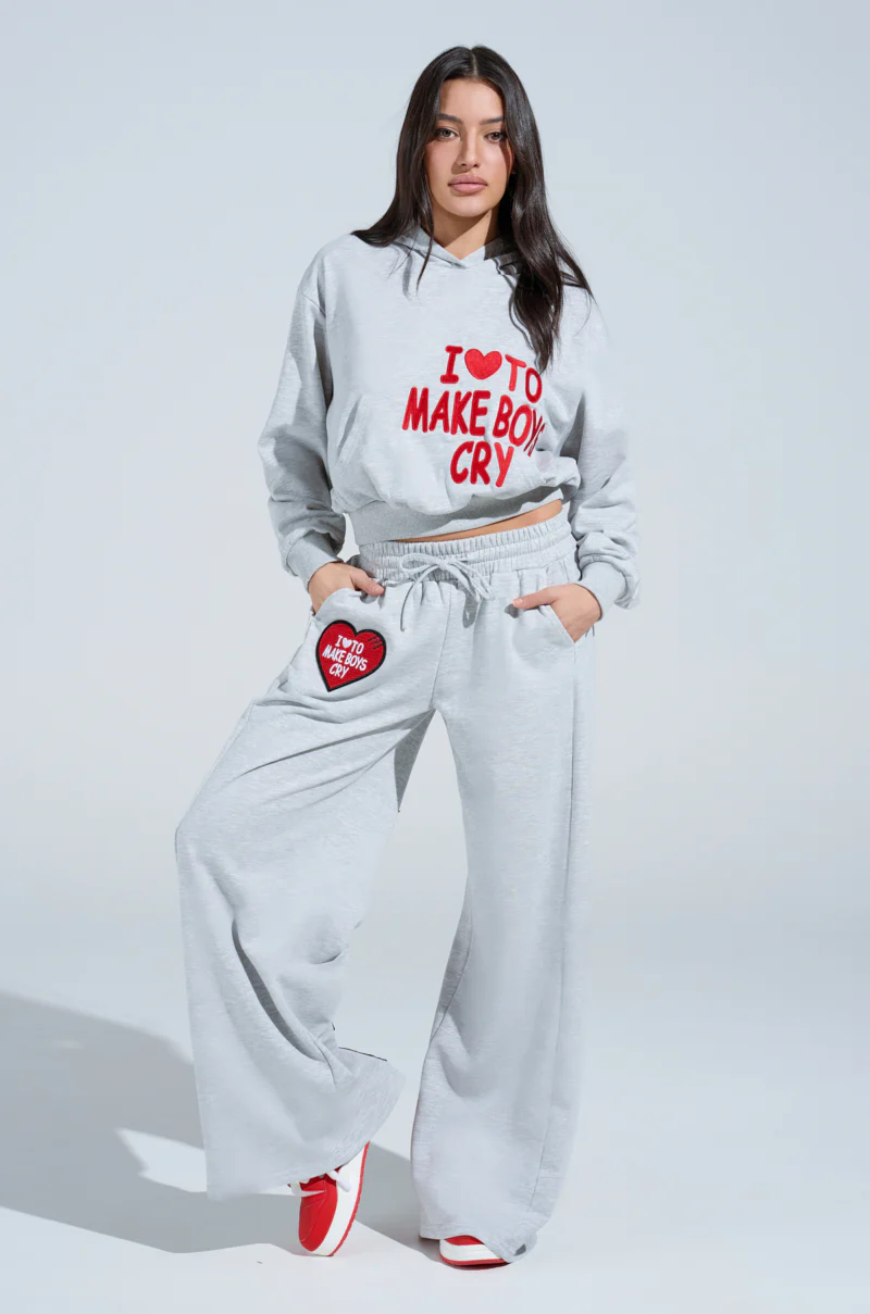 I LOVE TO MAKE BOYS CRY HOODED SWEATSHIRT - Image 6