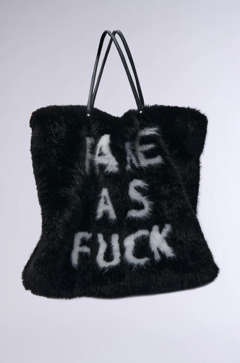 IM FAKE ULTRA OVERSIZED FUR TOTE - Image 3