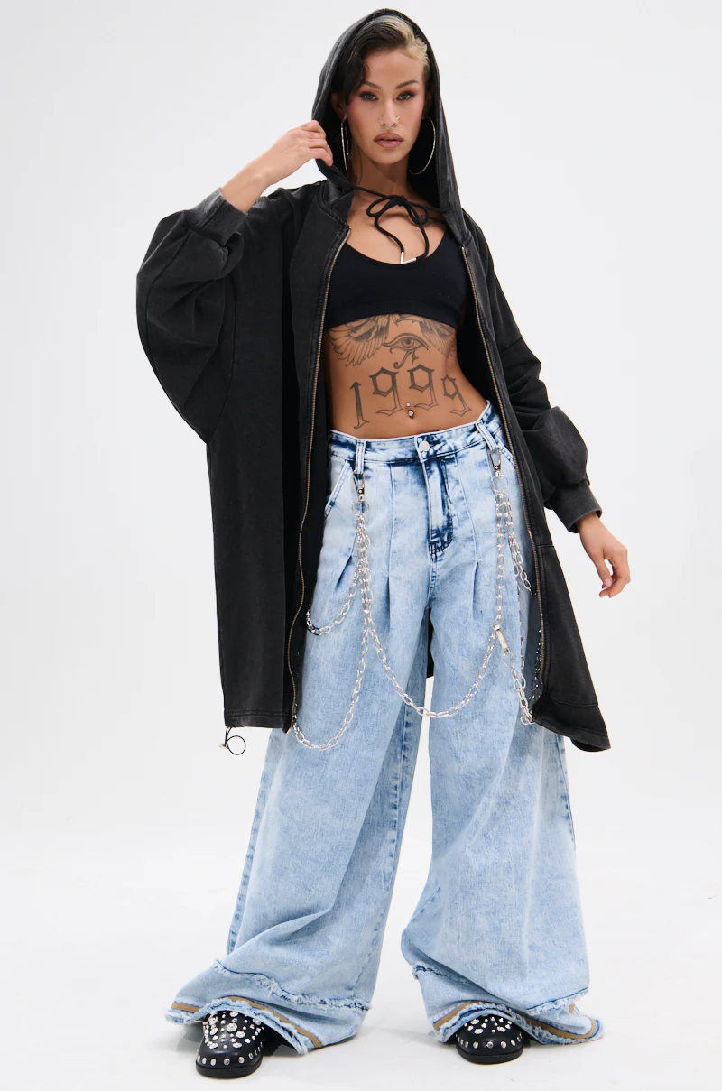 IN CHARGE WIDE LEG DENIM PANT - Image 7