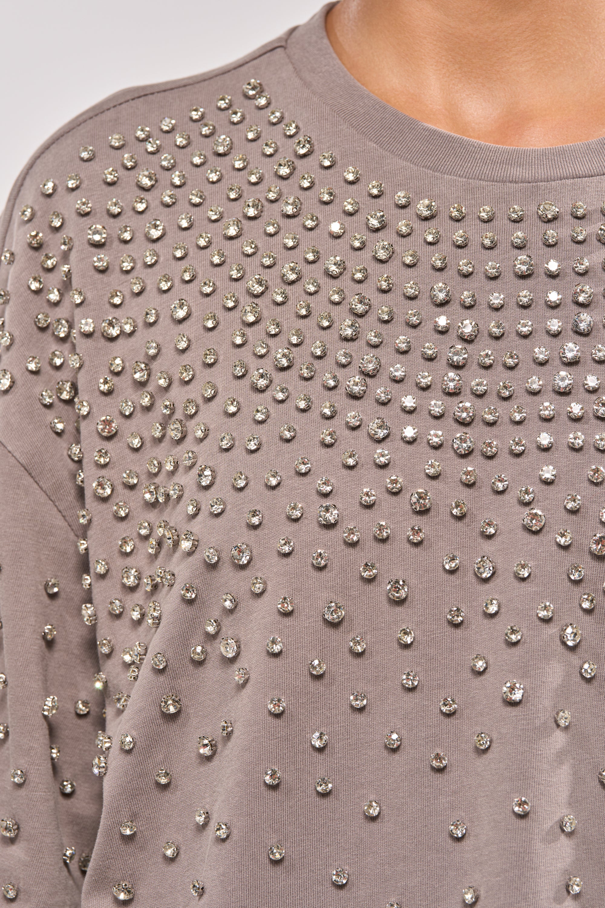 IN MY ELEMENT RHINESTONE TEE SHIRT MINI DRESS - Image 8