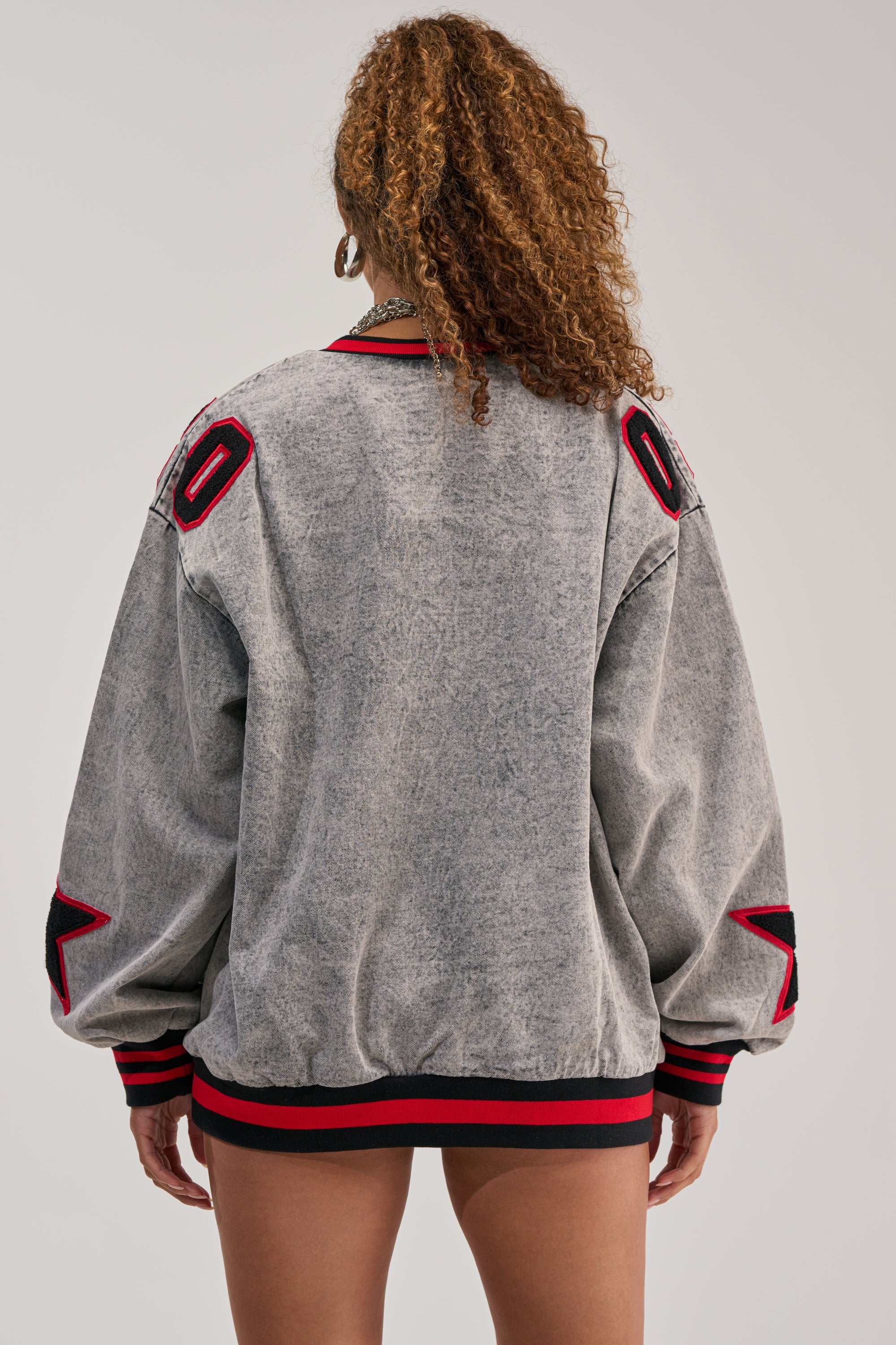 IN MY OWN WORLD DENIM SWEATSHIRT - Image 5