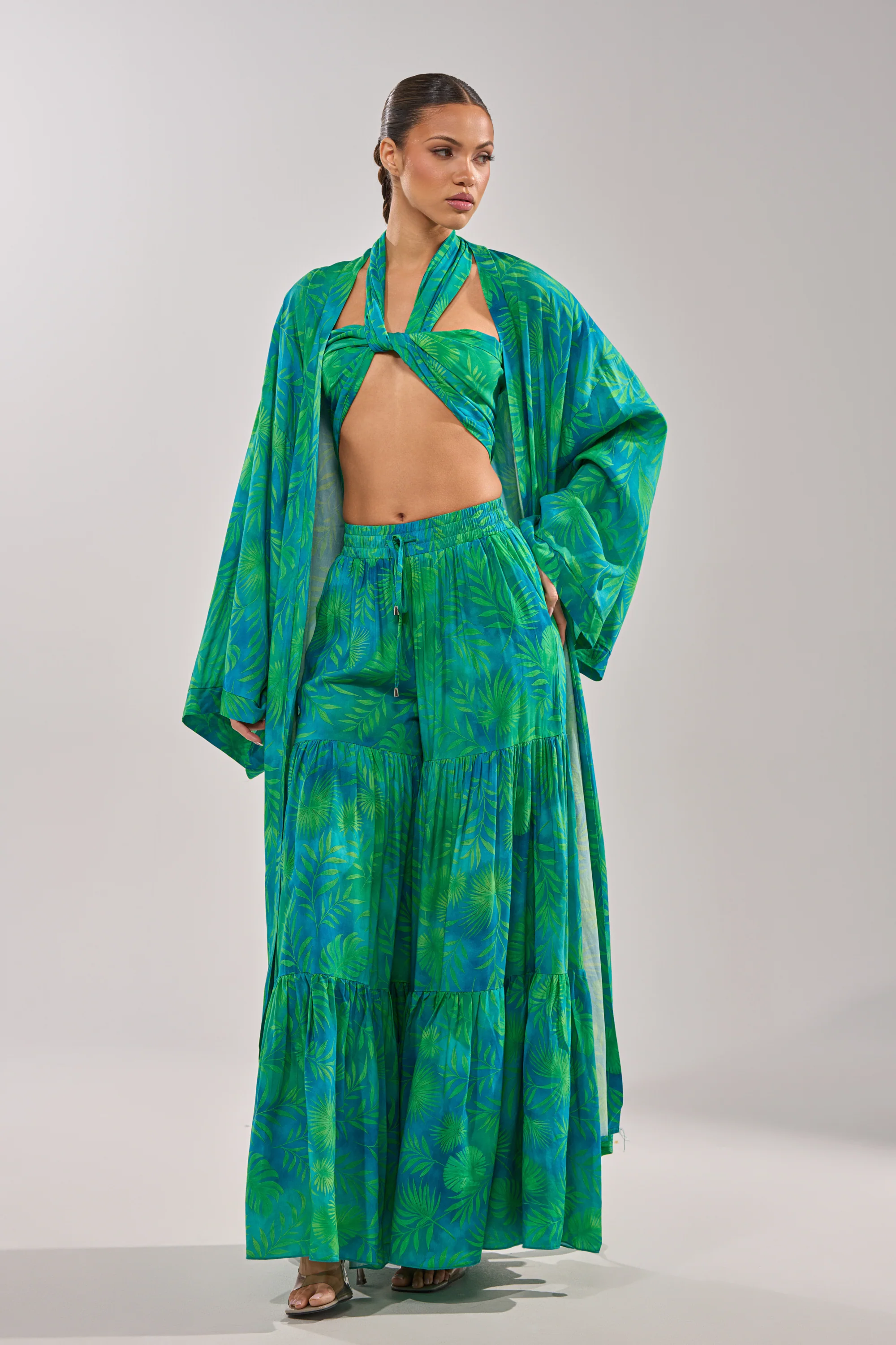 INTO THE GARDEN BRALETTE IN GREEN - Image 11