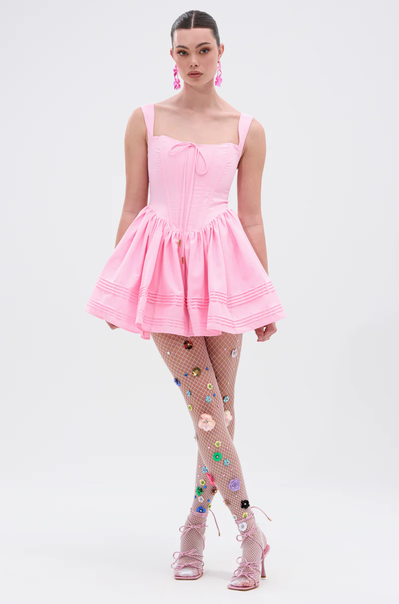ISSA LOOK MINI DRESS IN PINK - Image 6