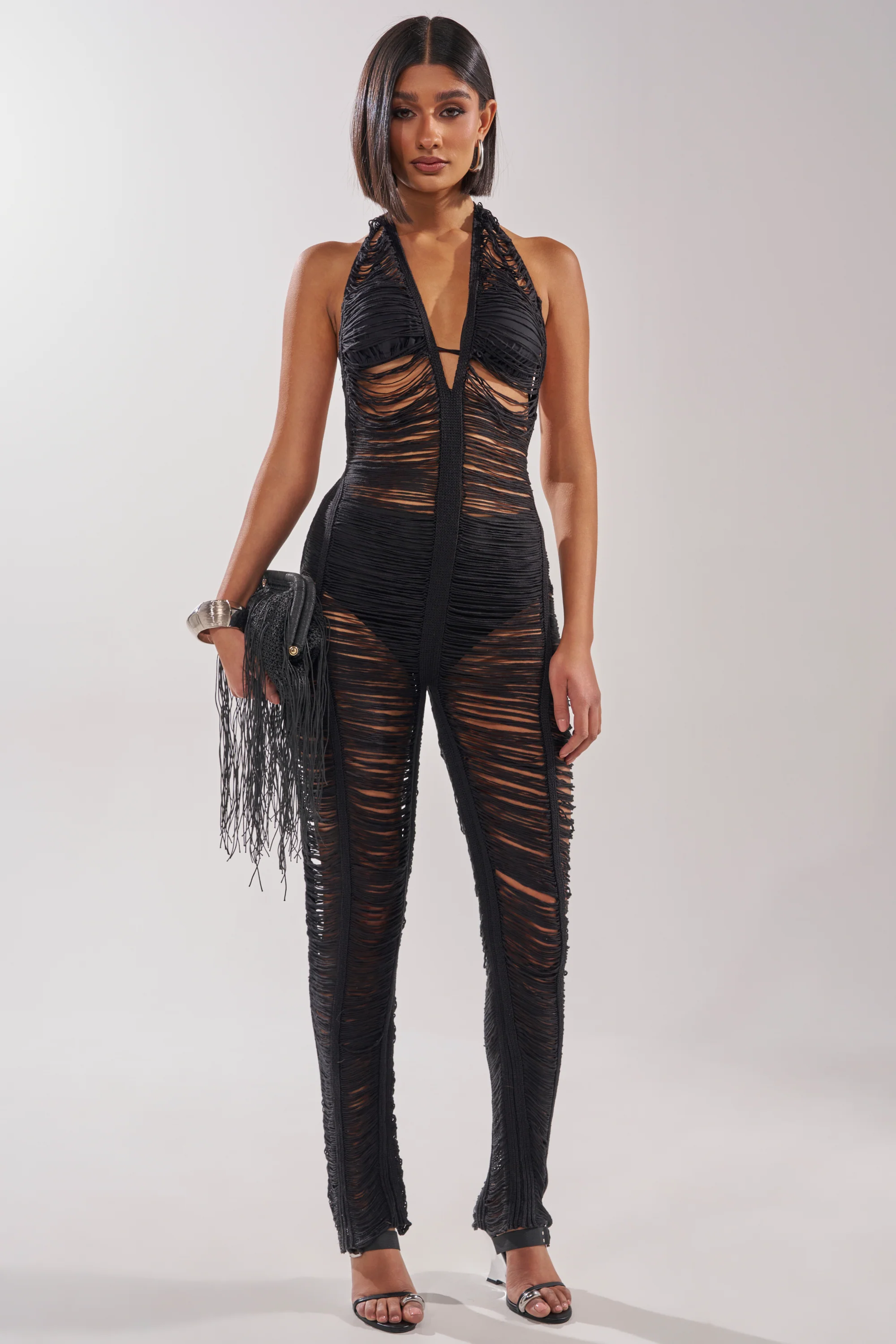 IT GIRL SHREDDED JUMPSUIT - Image 2