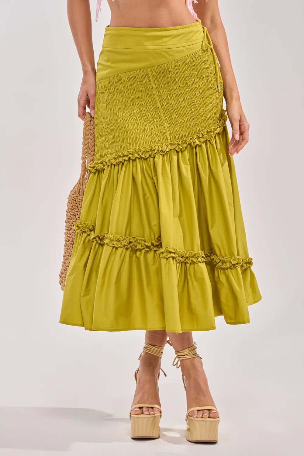 IT ONLY GETS BETTER RUCHED MAXI SKIRT - Image 2