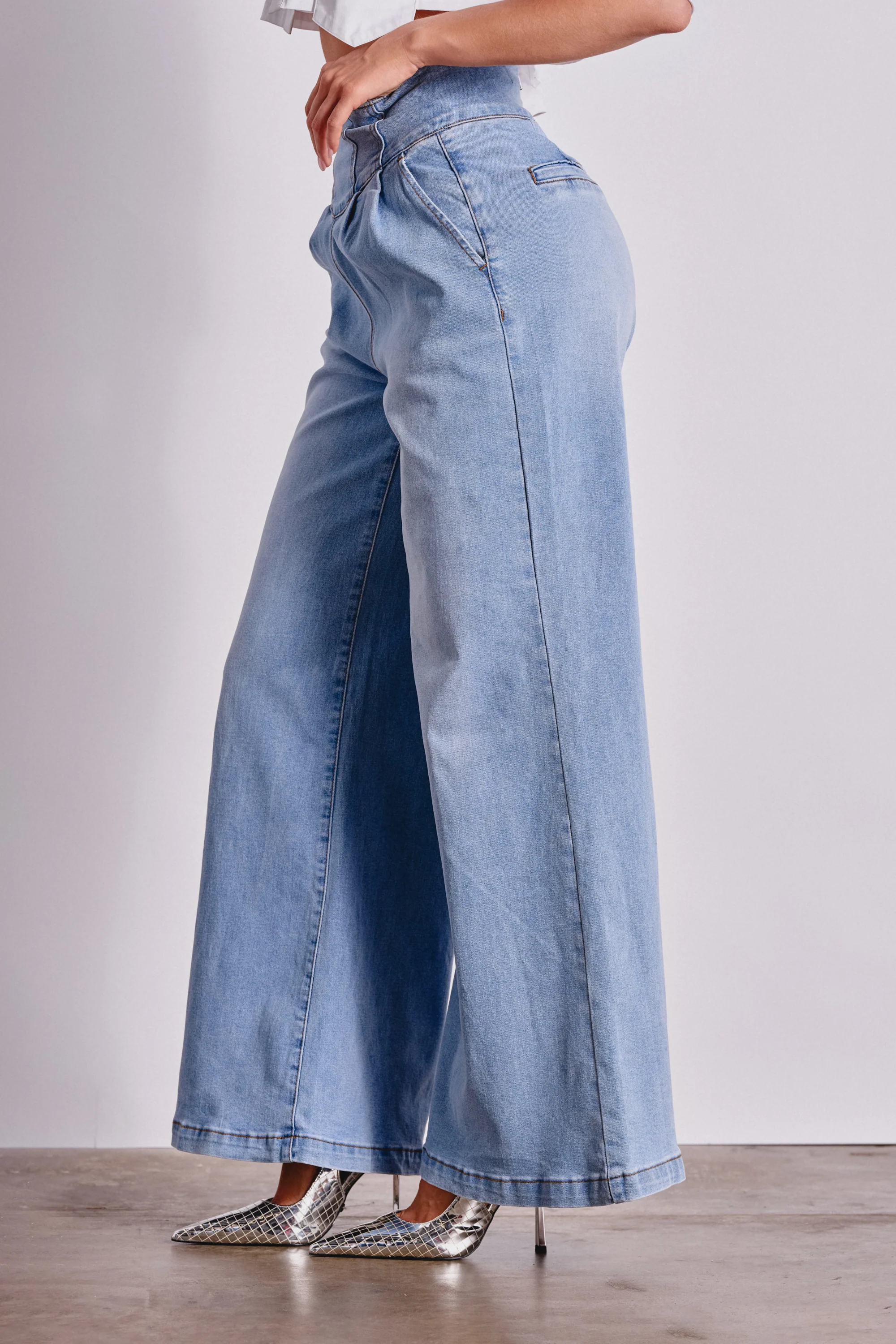 JENNY WIDE LEG DENIM - Image 4