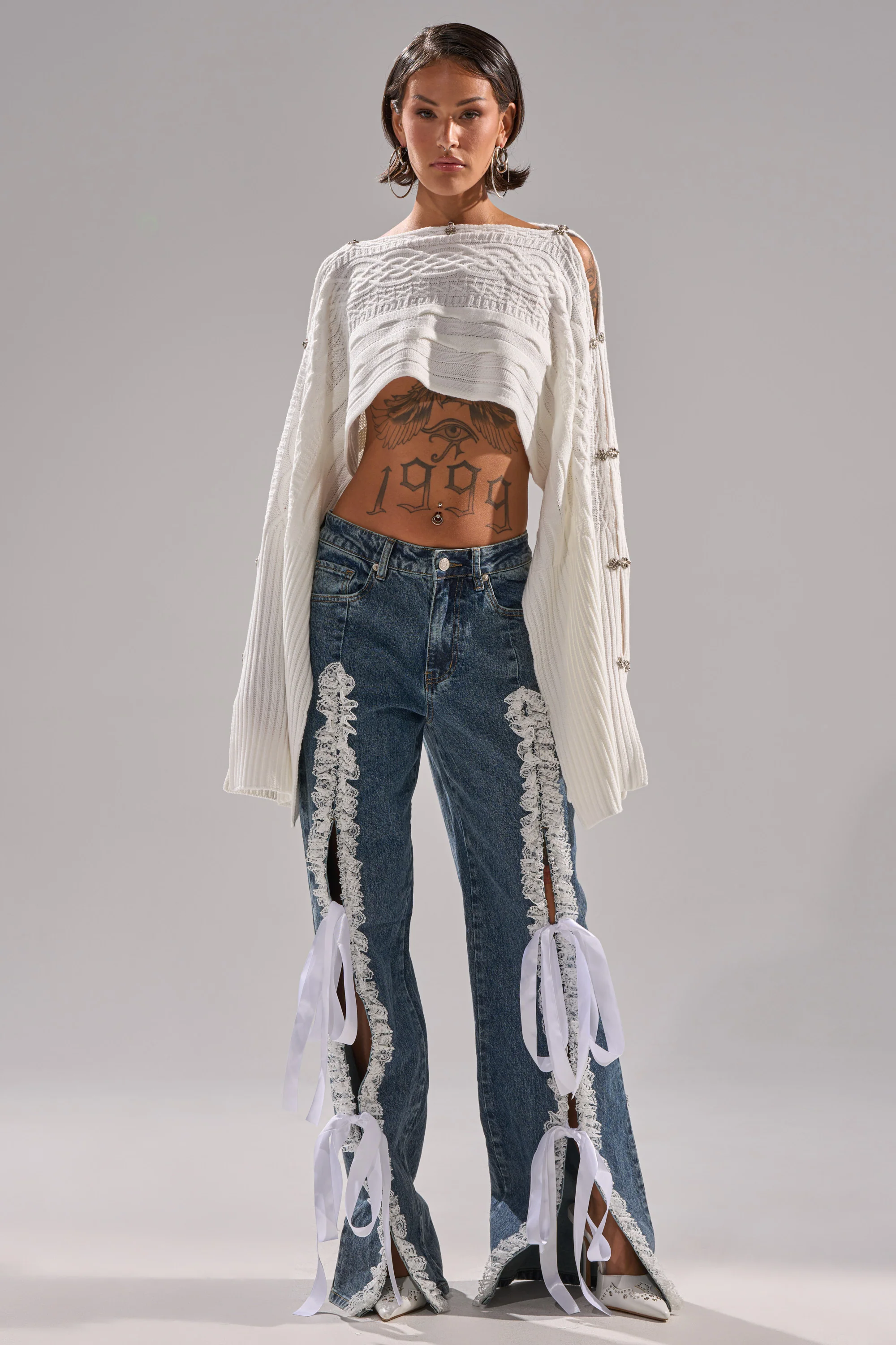 JOAN CABLE KNIT TOP - Image 7
