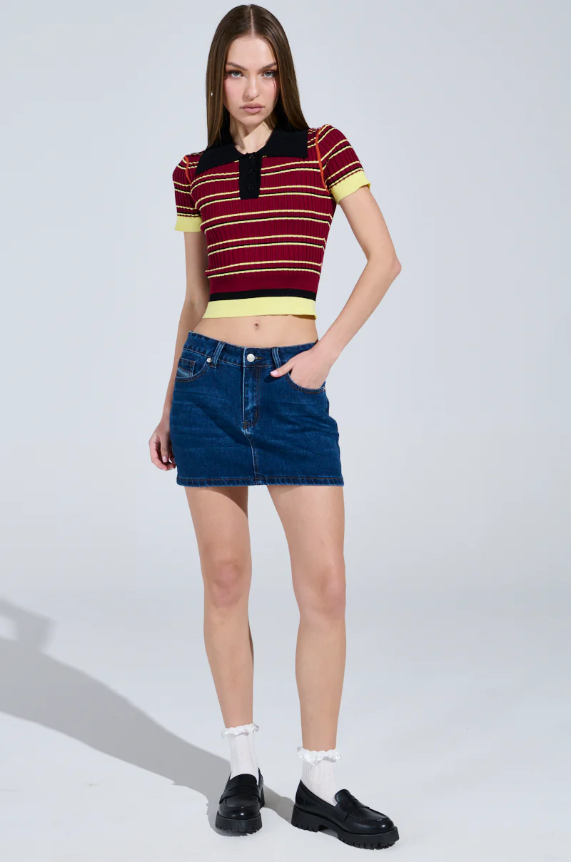 JOLENE DENIM MINI SKIRT - Image 6