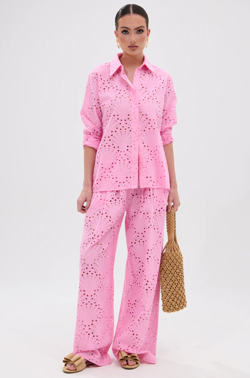 JORDAN EYELET PALAZZO PANT - Image 7