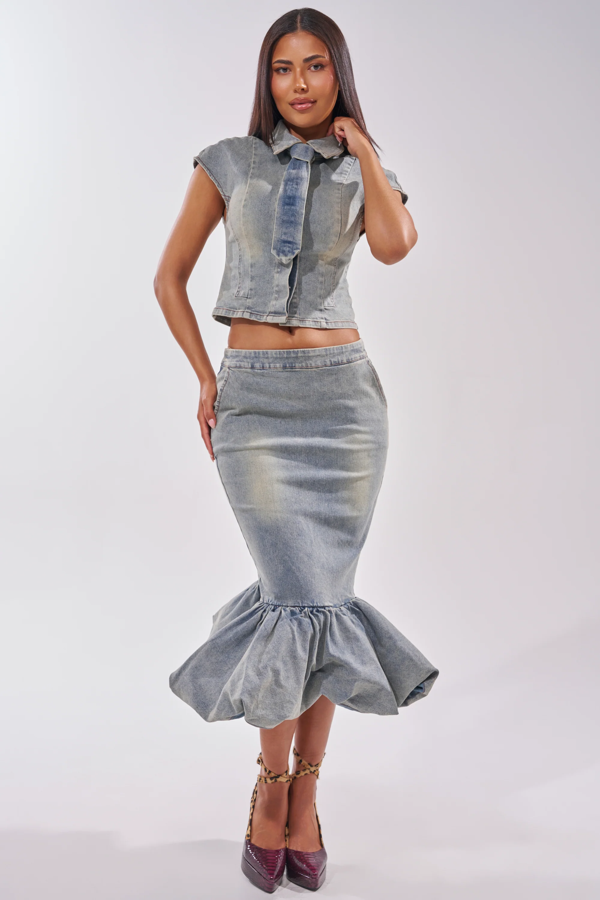 JOSIE DENIM BLOUSE - Image 6