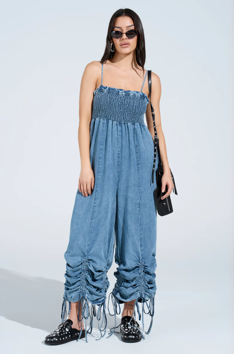JUMPIN AROUND DENIM JUMPSUIT