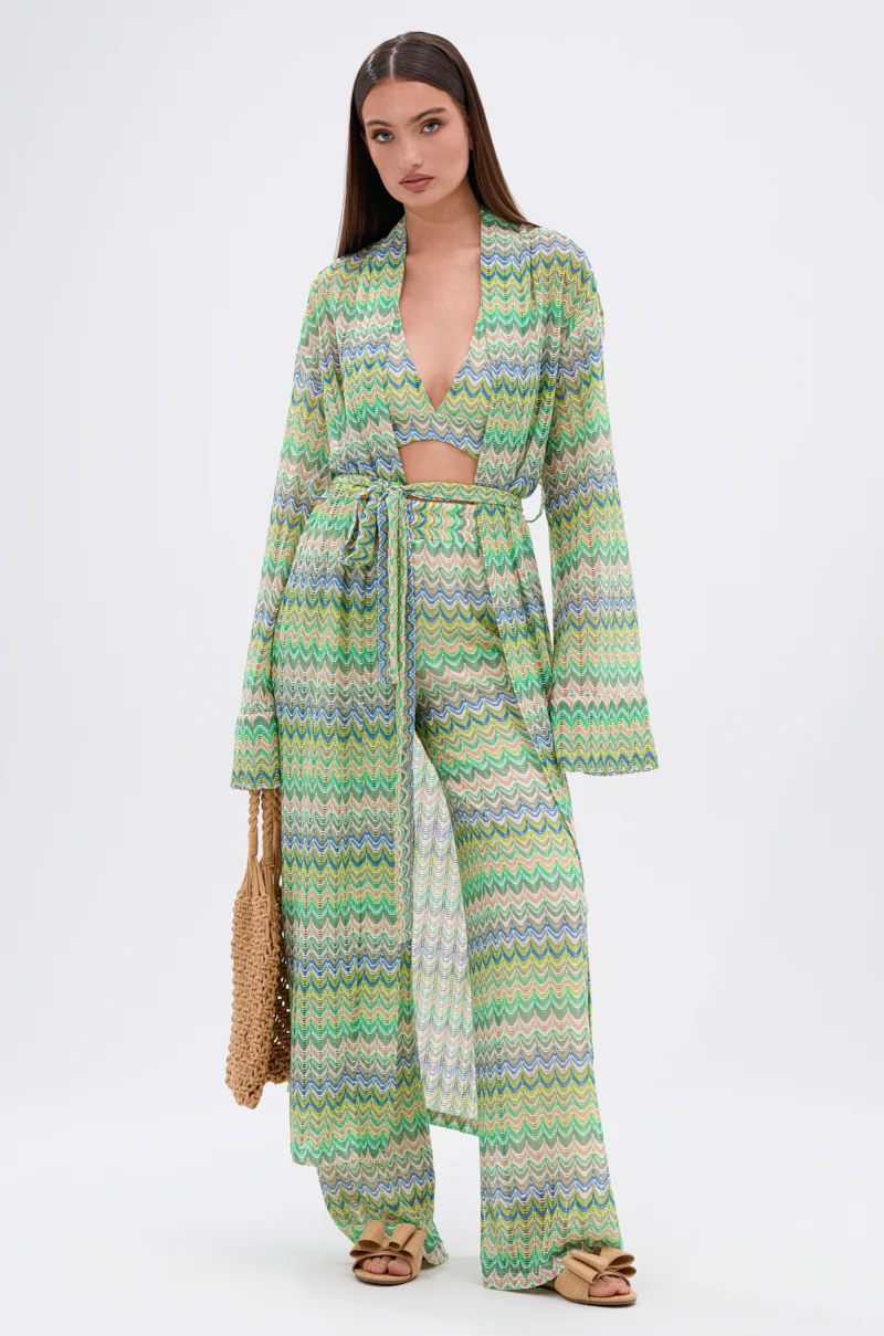 JUST A FEELING CROCHET DUSTER CARDIGAN - Image 2