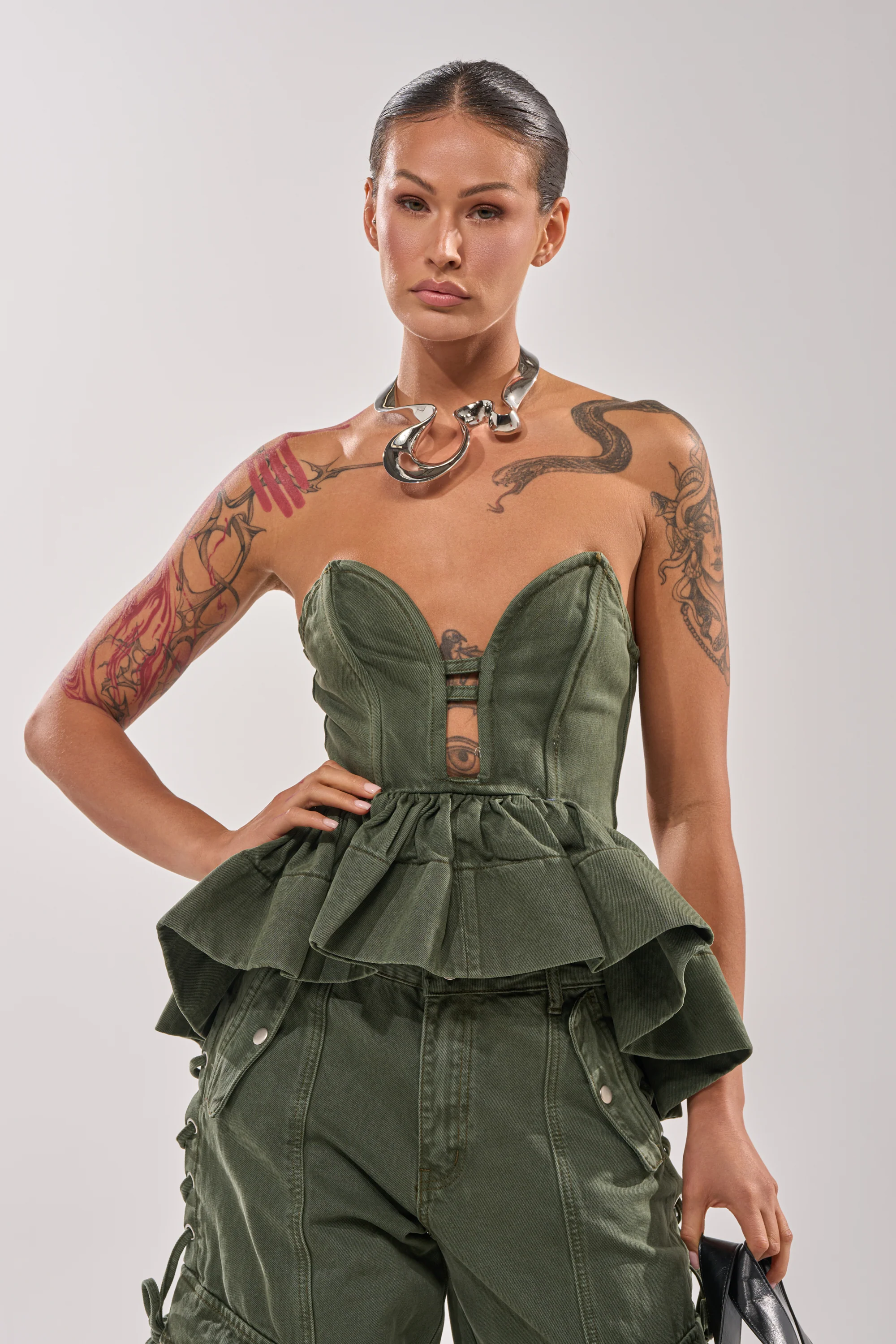 KARA DENIM CORSET - Image 3