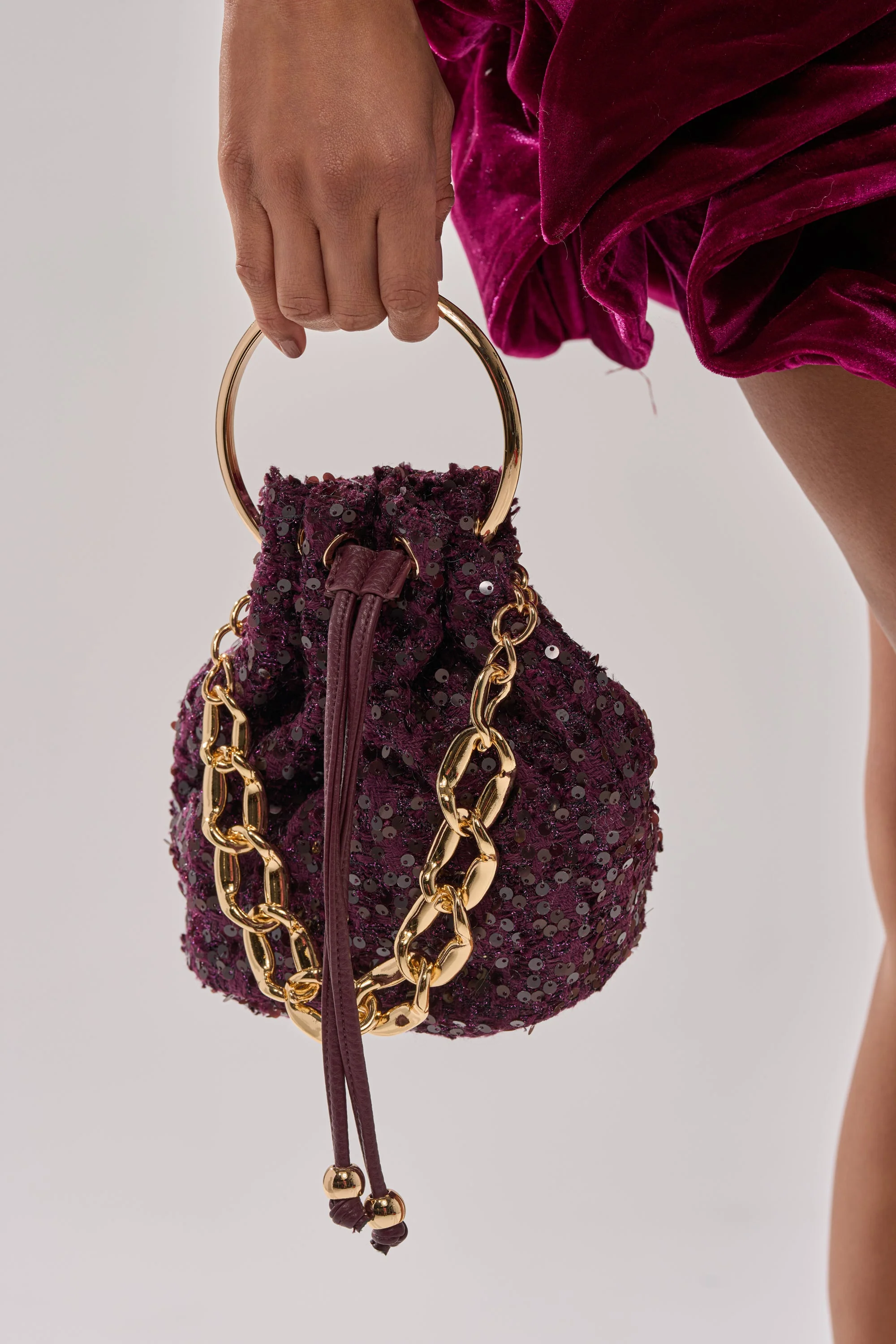 KARY TWEED BUCKET BAG - Image 3