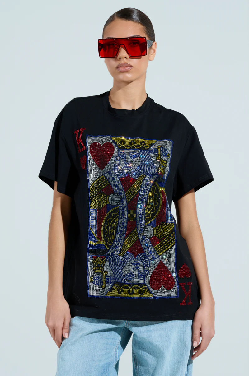 KING OF HEARTS OVERSIZED TEE - Image 4