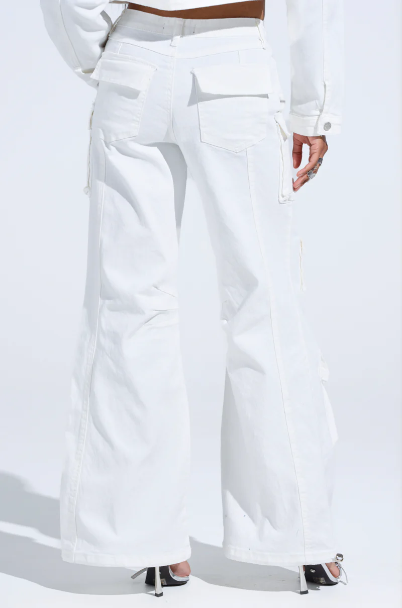 KYLIE CARGO DENIM PANTS - Image 5