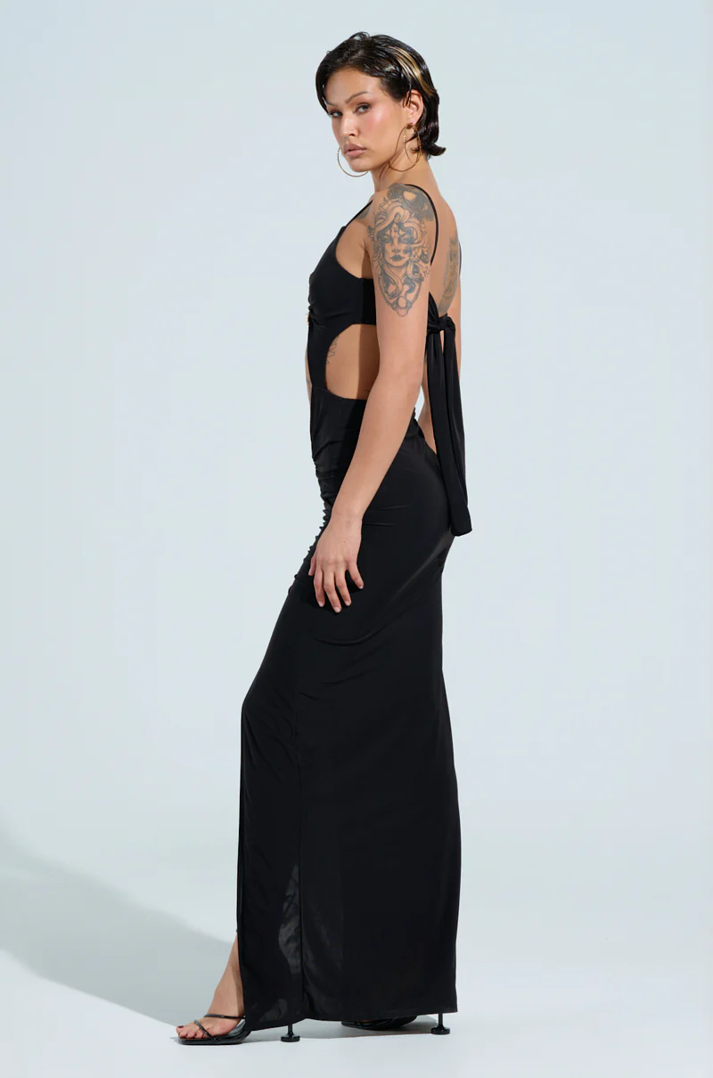 LAY IT LOW SLINKY MAXI DRESS - Image 5