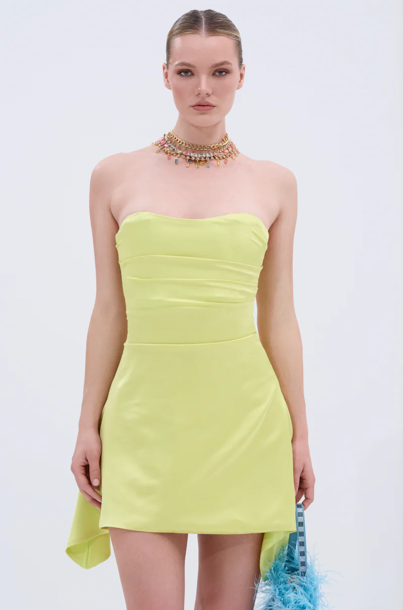 LET'S ESCAPE SATIN MINI DRESS - Image 3