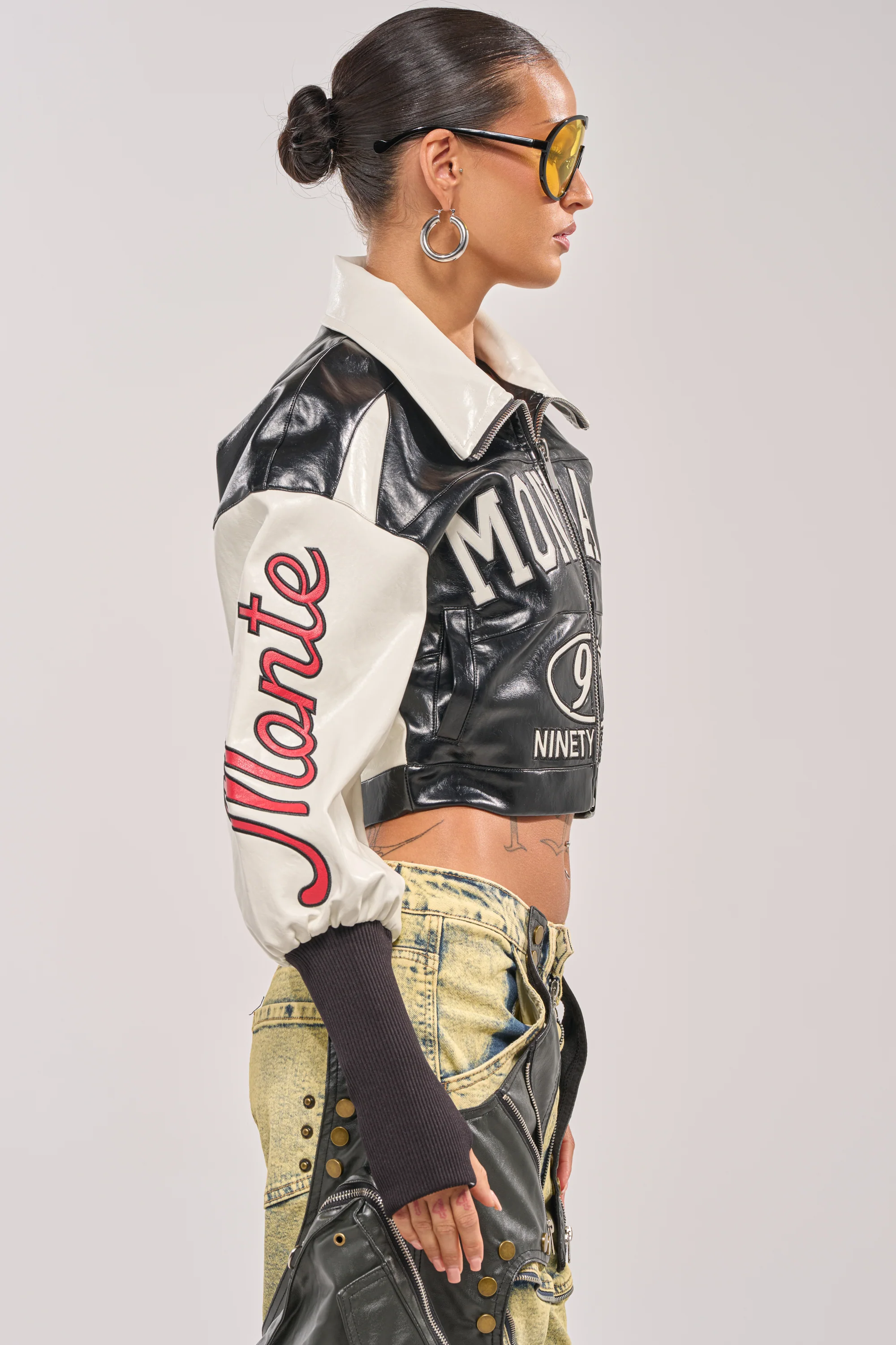 LET'S RACE EMBROIDERED BOMBER - Image 5