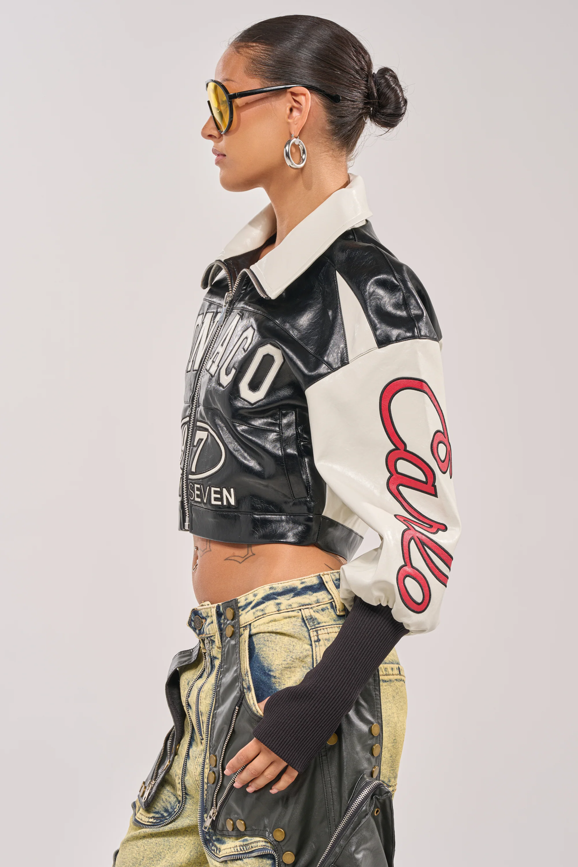 LET'S RACE EMBROIDERED BOMBER - Image 6