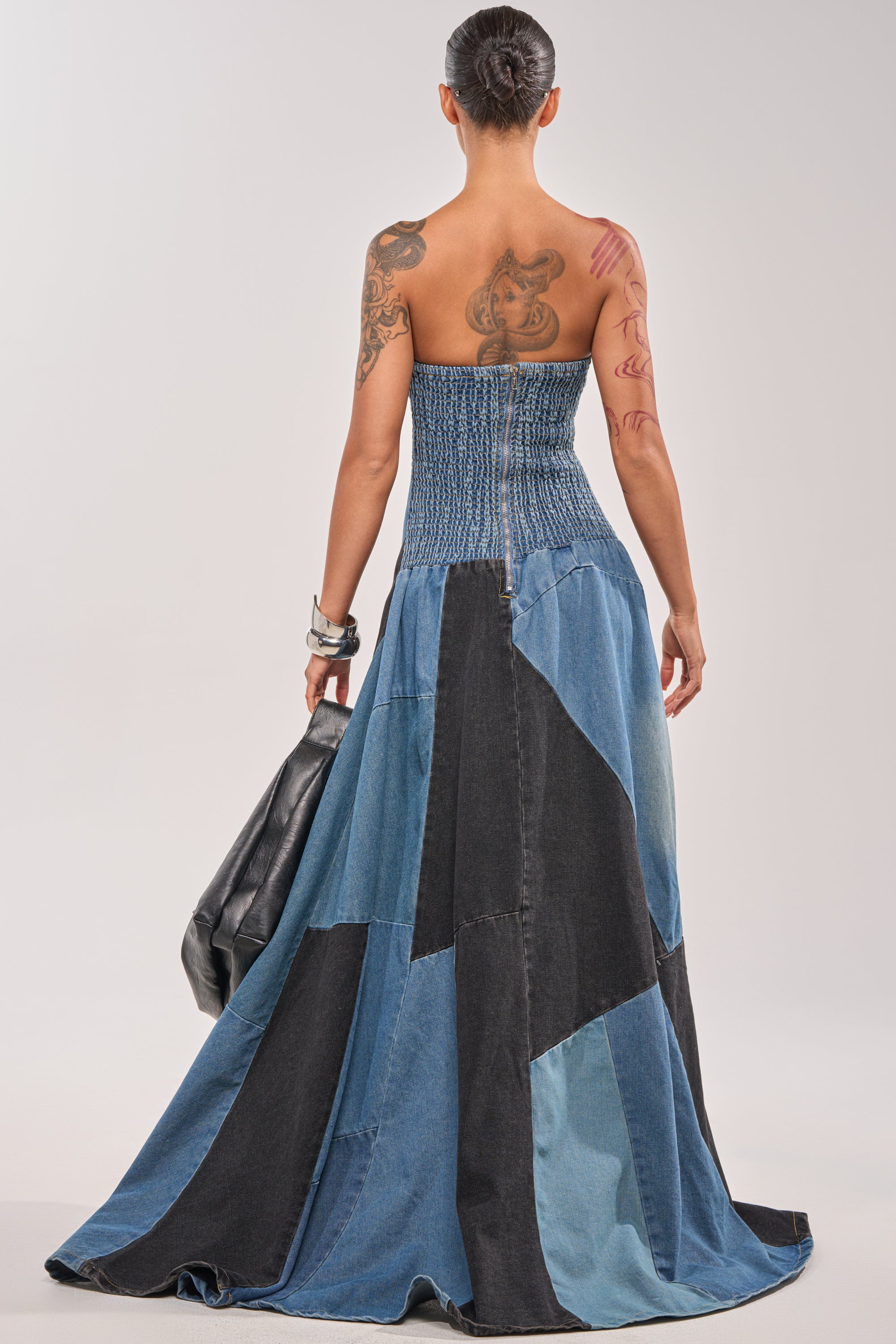 LIFE IN DENIM STRAPLESS MAXI DRESS - Image 6