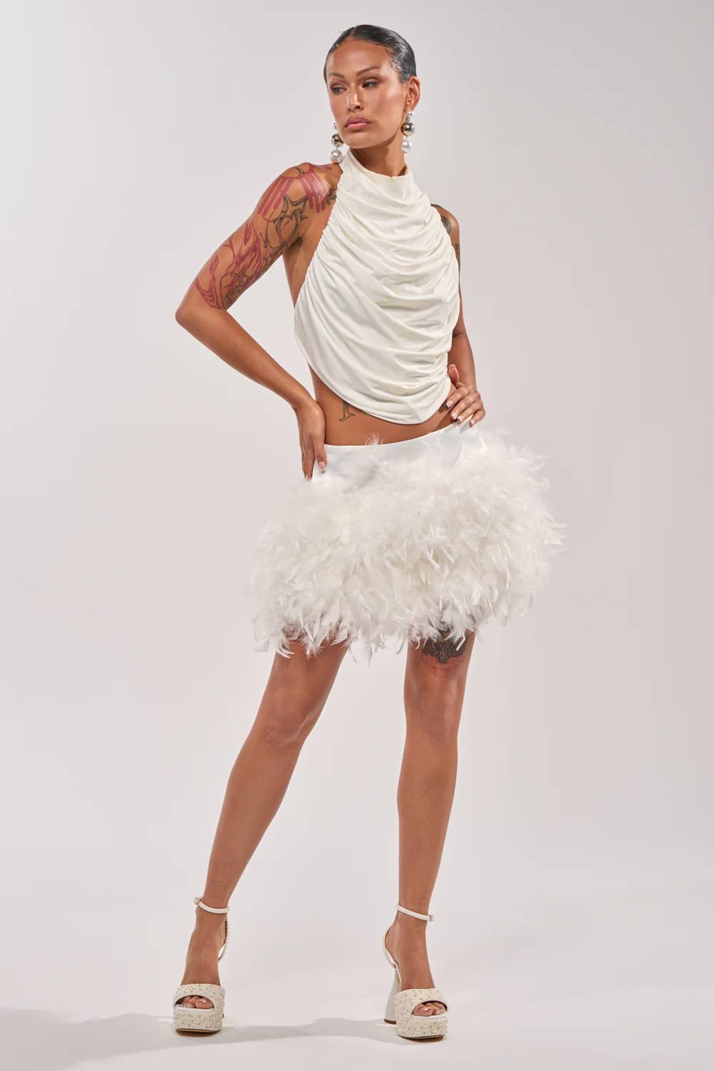 LITTLE FAIRY FEATHER MINI SKIRT - Image 10