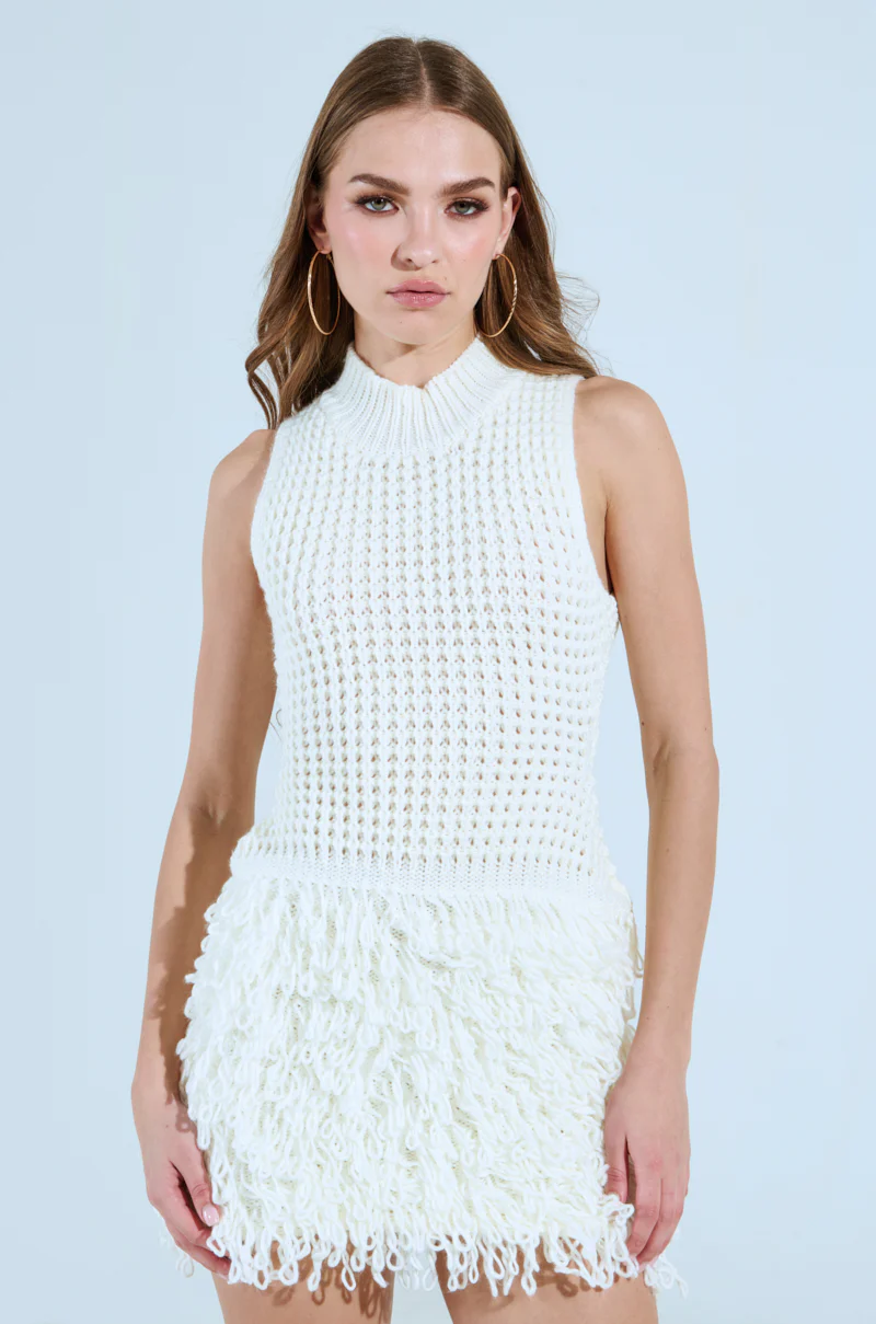 LITTLE SOMETHIN EXTRA KNIT MINI DRESS - Image 2