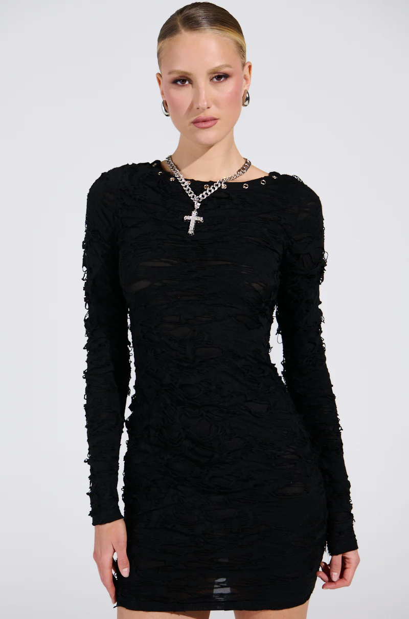 LOTS OF LOVE LACE MINI DRESS - Image 2