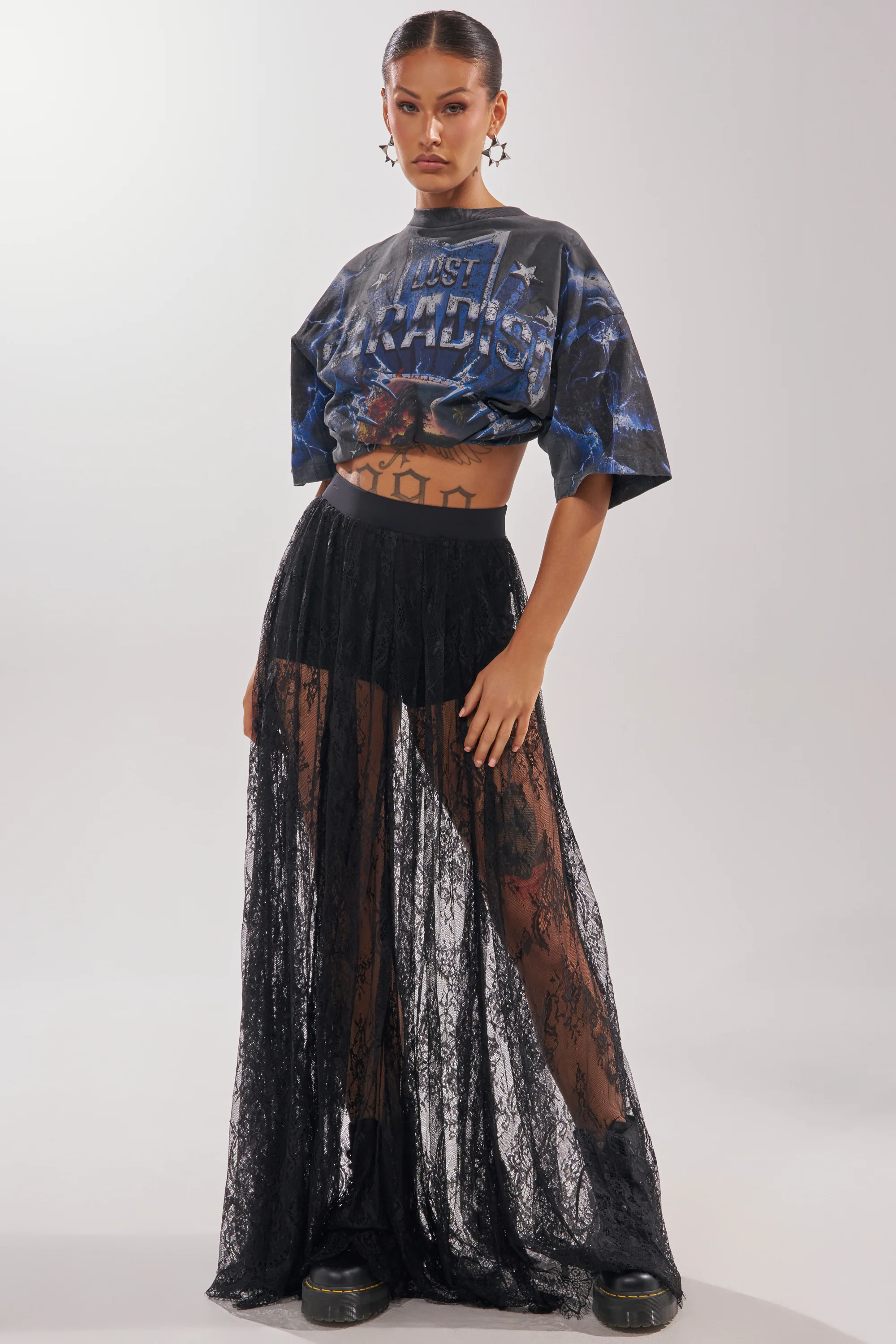 LOVELY DAYS LACE MAXI SKIRT - Image 4