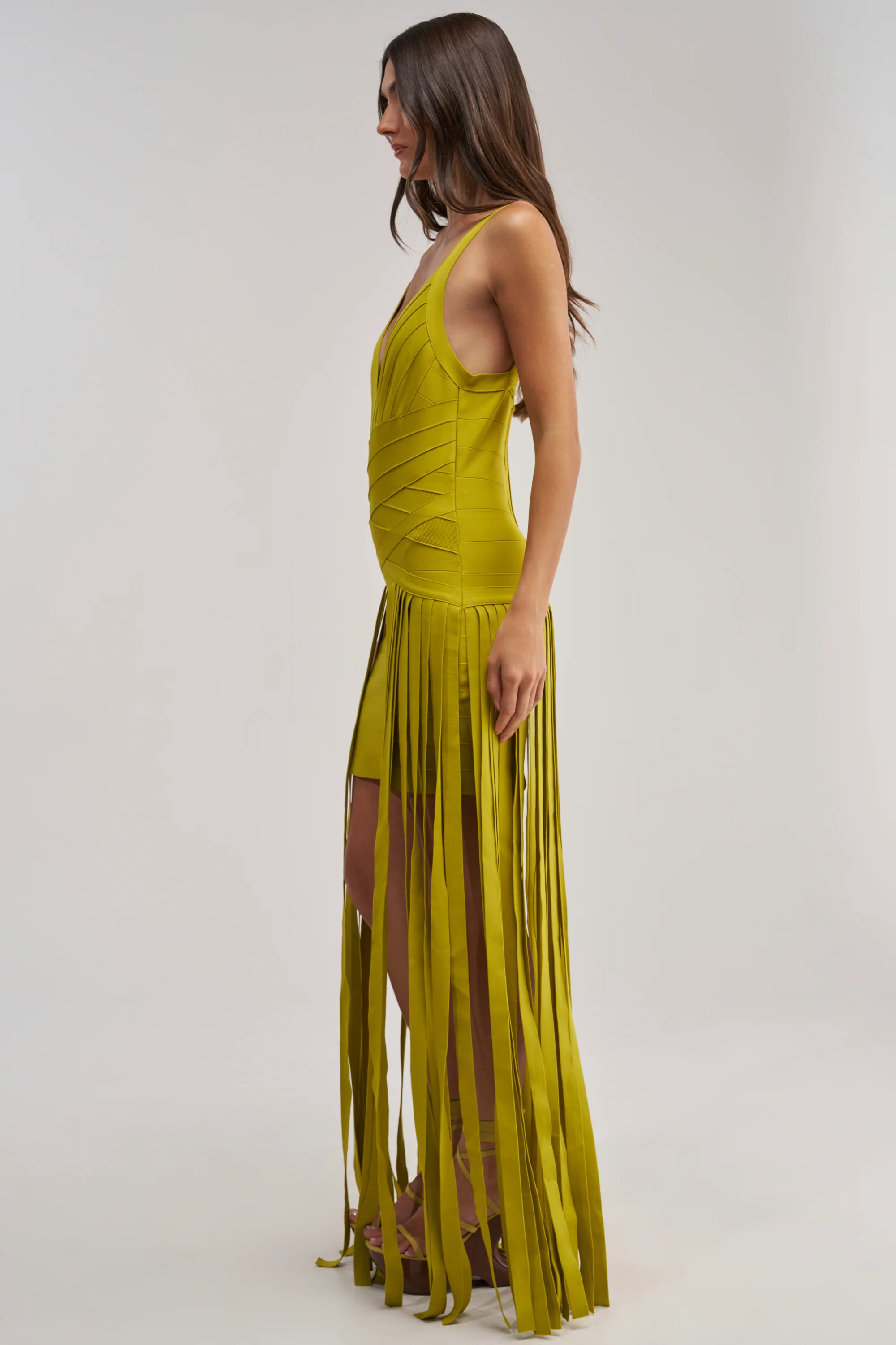 LUCKY CHARM FRINGE MINI DRESS - Image 4