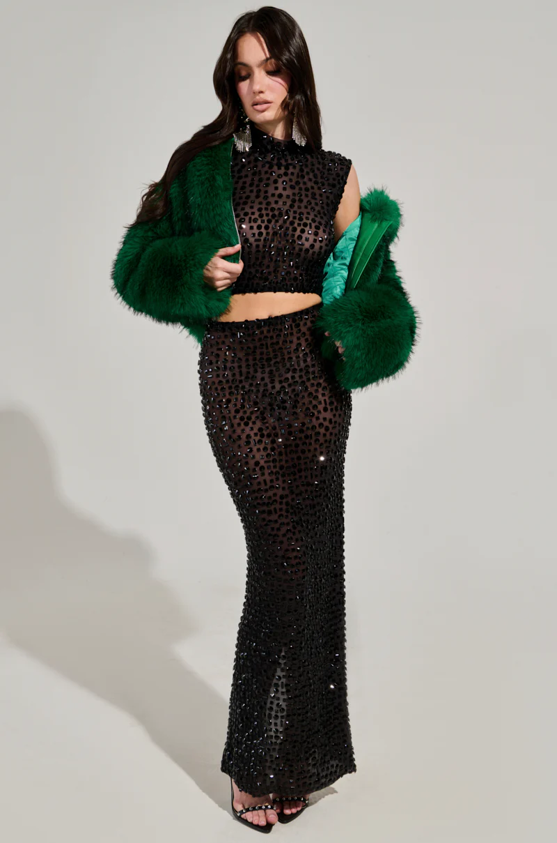 LUCKY HOODED FUR BOMBER - Image 8
