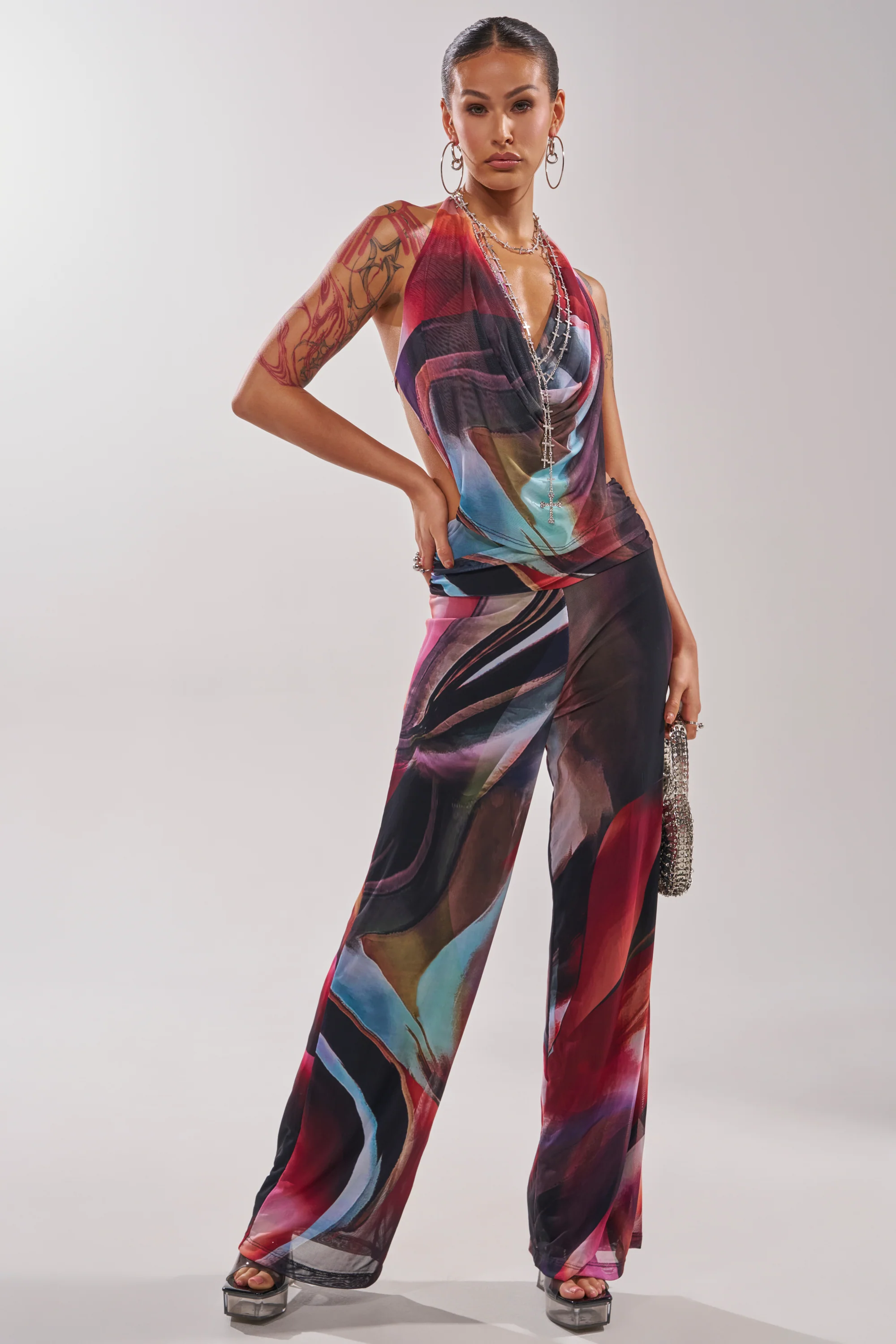 MAIN CHARACTER ENERGY COWL NECK JUMPSUIT - Image 4