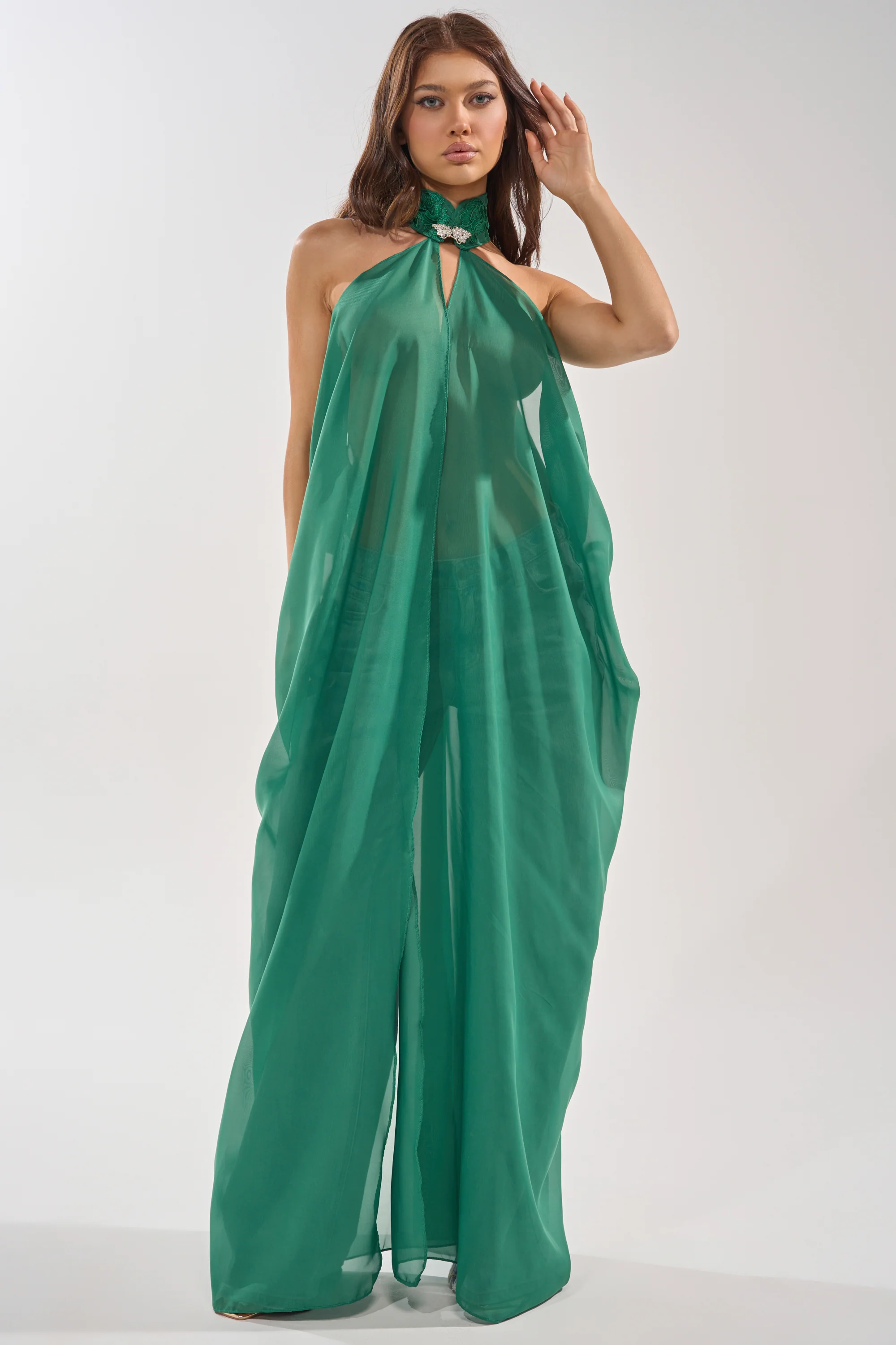 MAKE A STATEMENT CAPE IN GREEN - Image 2
