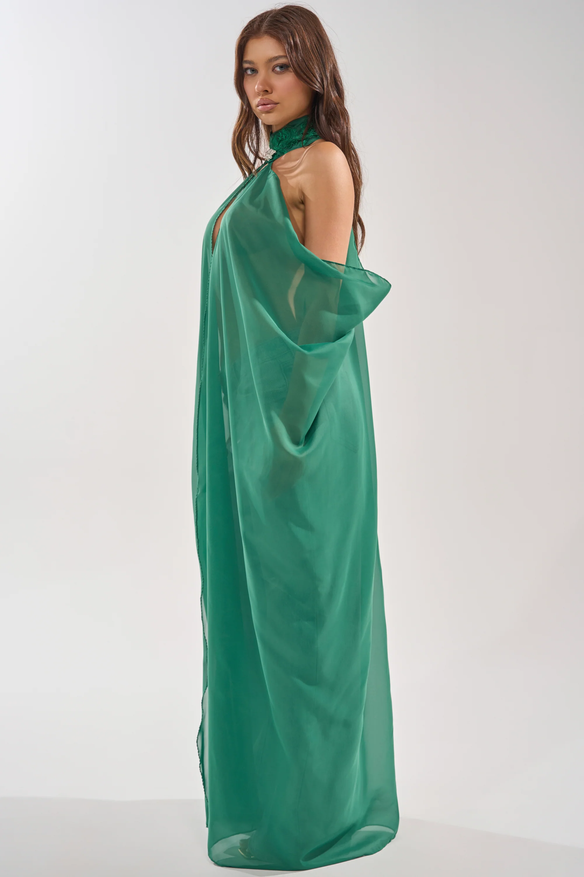 MAKE A STATEMENT CAPE IN GREEN - Image 4