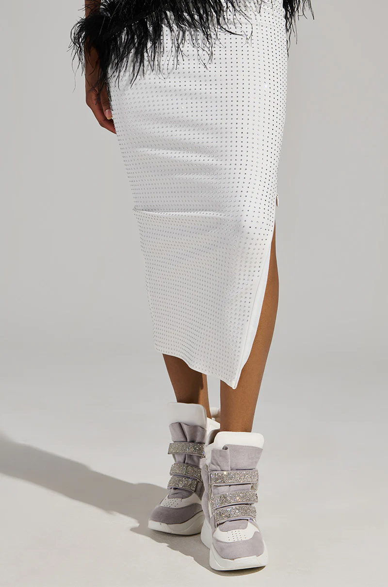 MARANTO WHITE WEDGE SNEAKER - Image 2