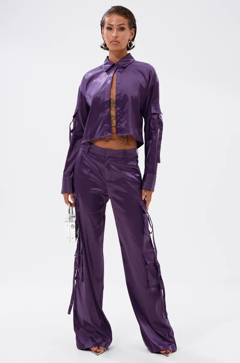 MAYBE ITS YOU SATIN TROUSER - Image 6