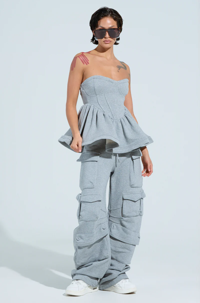 MAYBE NEXT YEAR CARGO WIDE LEG JOGGER - Image 6