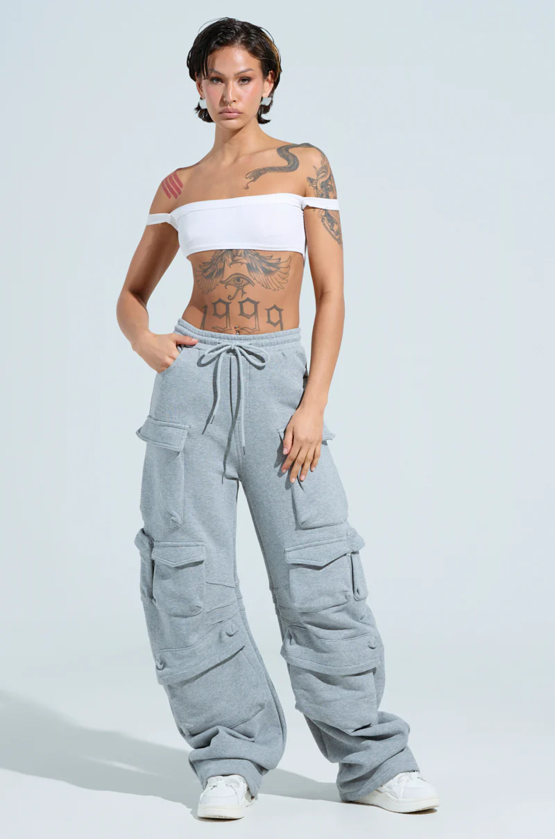 MAYBE NEXT YEAR CARGO WIDE LEG JOGGER - Image 7