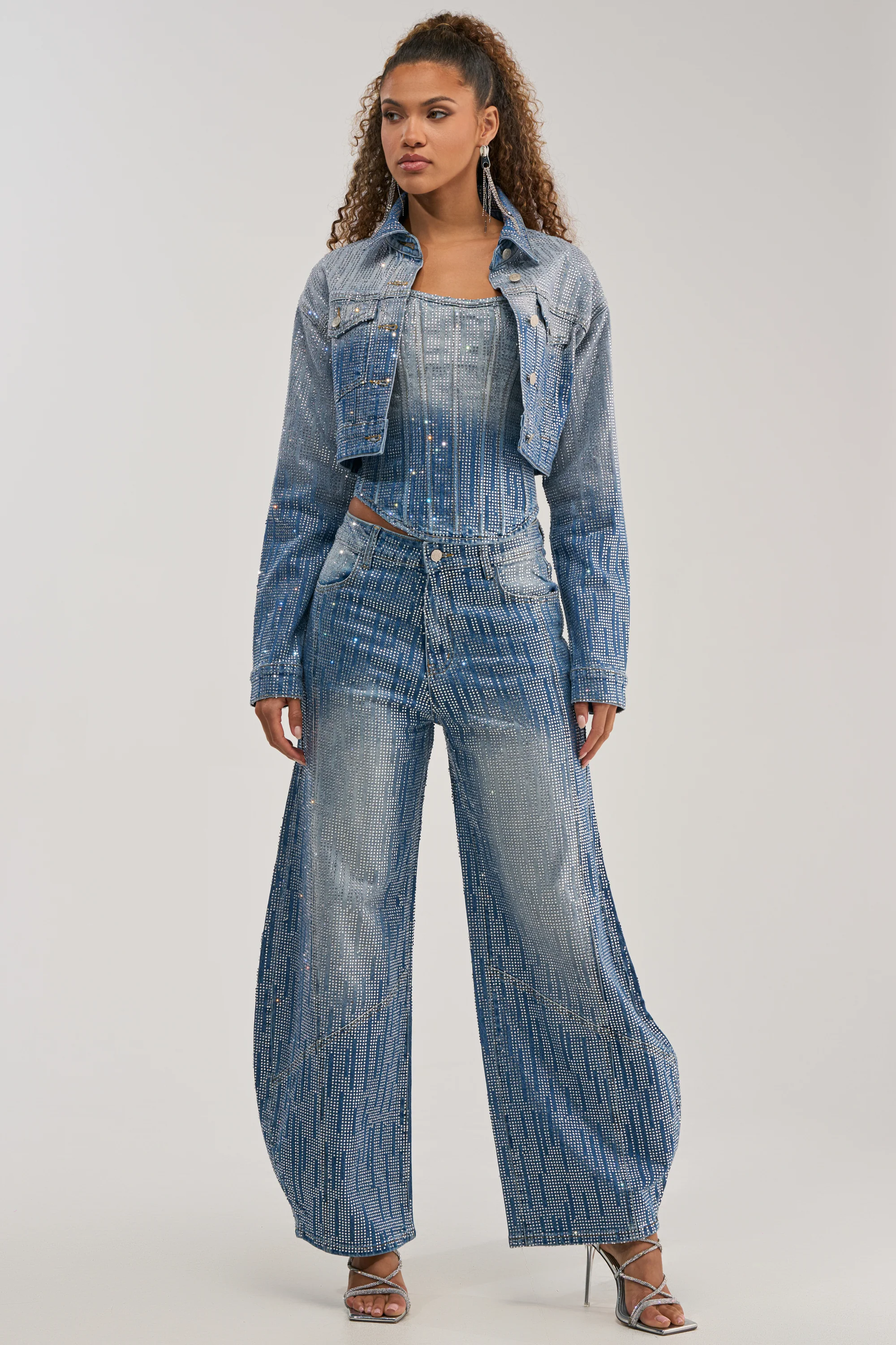 MIND SPINNING EMBELLISHED DENIM JACKET - Image 8