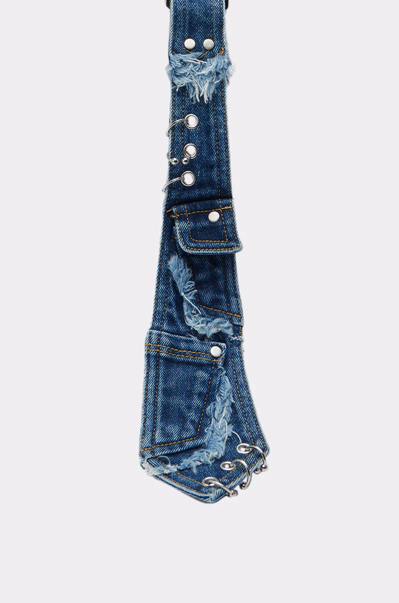 MIXED FEELINGS DENIM TIE - Image 4