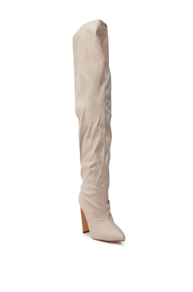 MONTAGE BEIGE STILETTO BOOT - Image 5