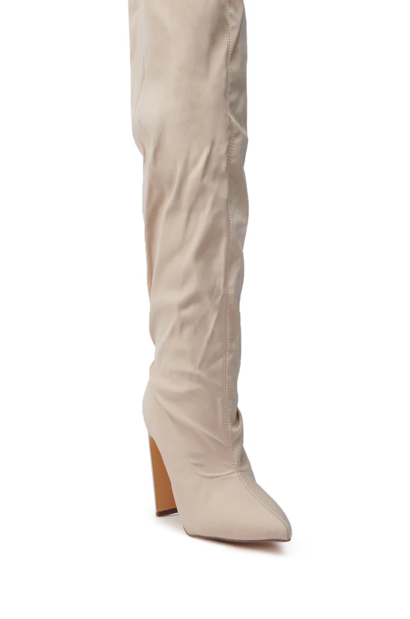 MONTAGE BEIGE STILETTO BOOT - Image 7